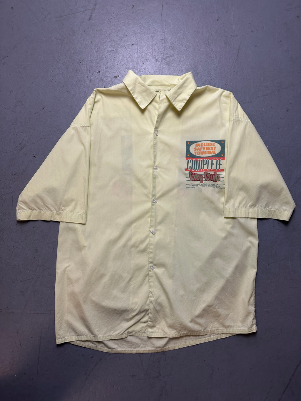 Produktbild von Vintage Green/Yellow Printed Shirt L/XL von vorne