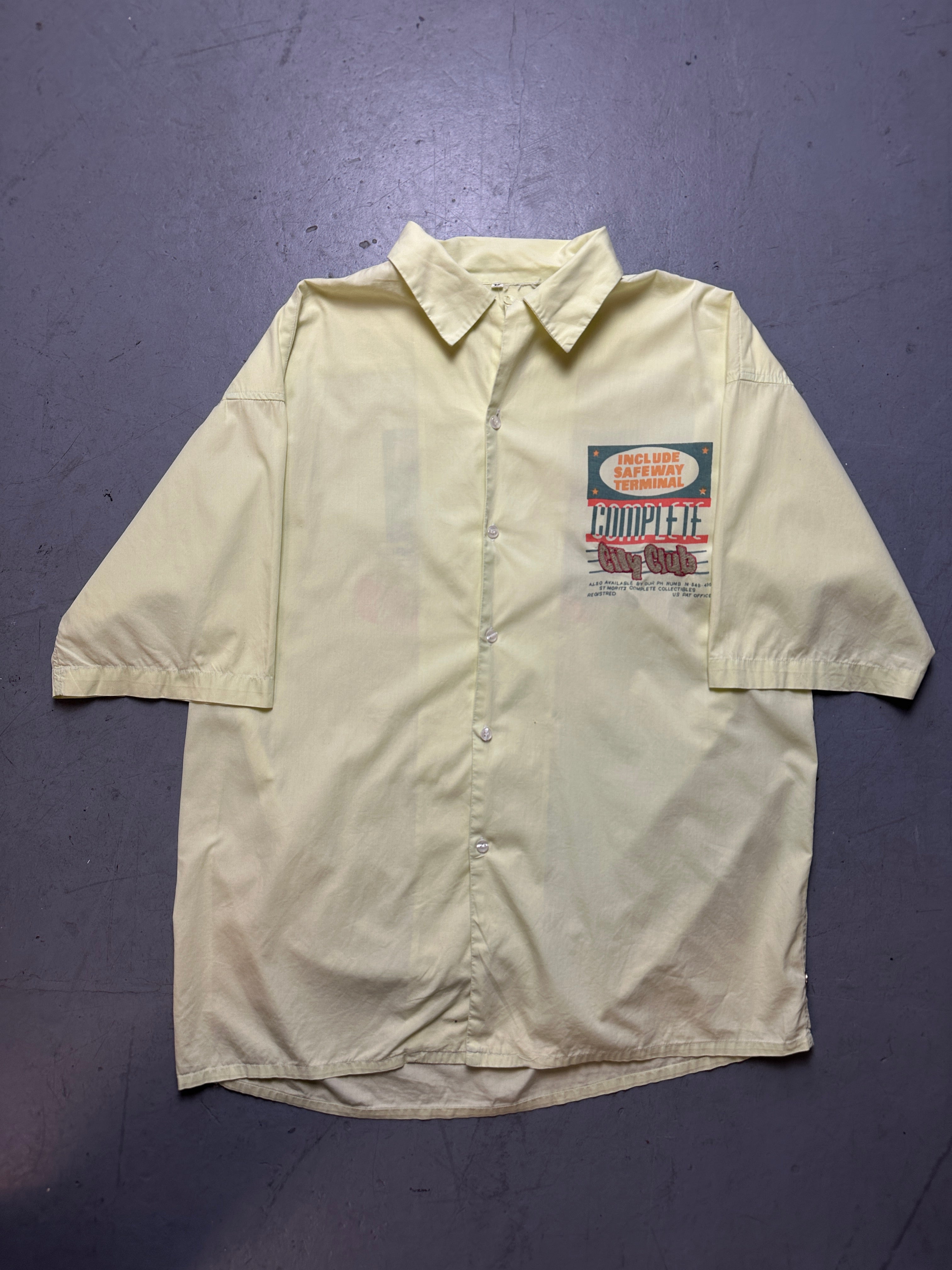 Produktbild von Vintage Green/Yellow Printed Shirt L/XL von vorne