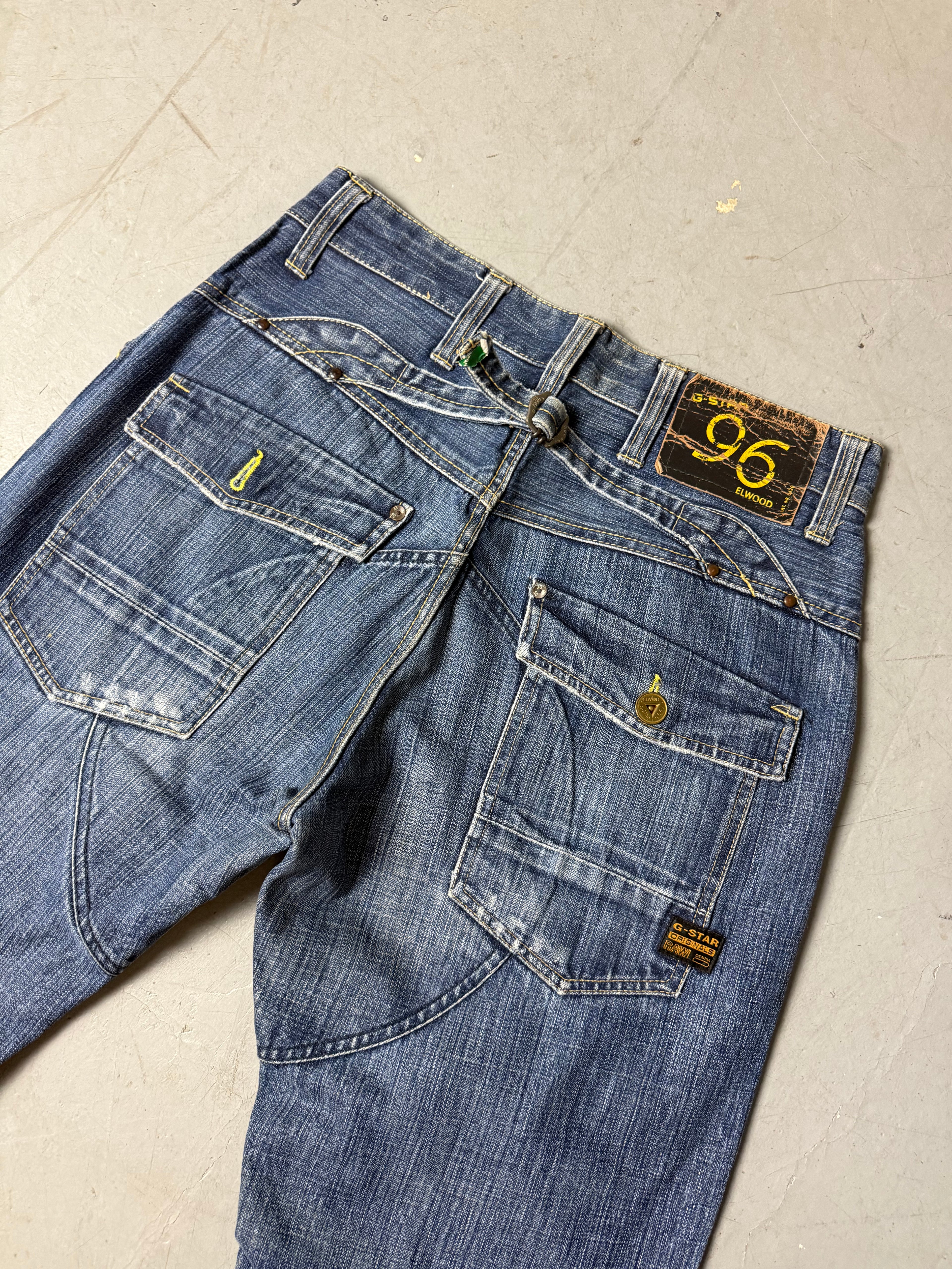 Vintage G-Star Raw Dark Blue Baggy Jeans M