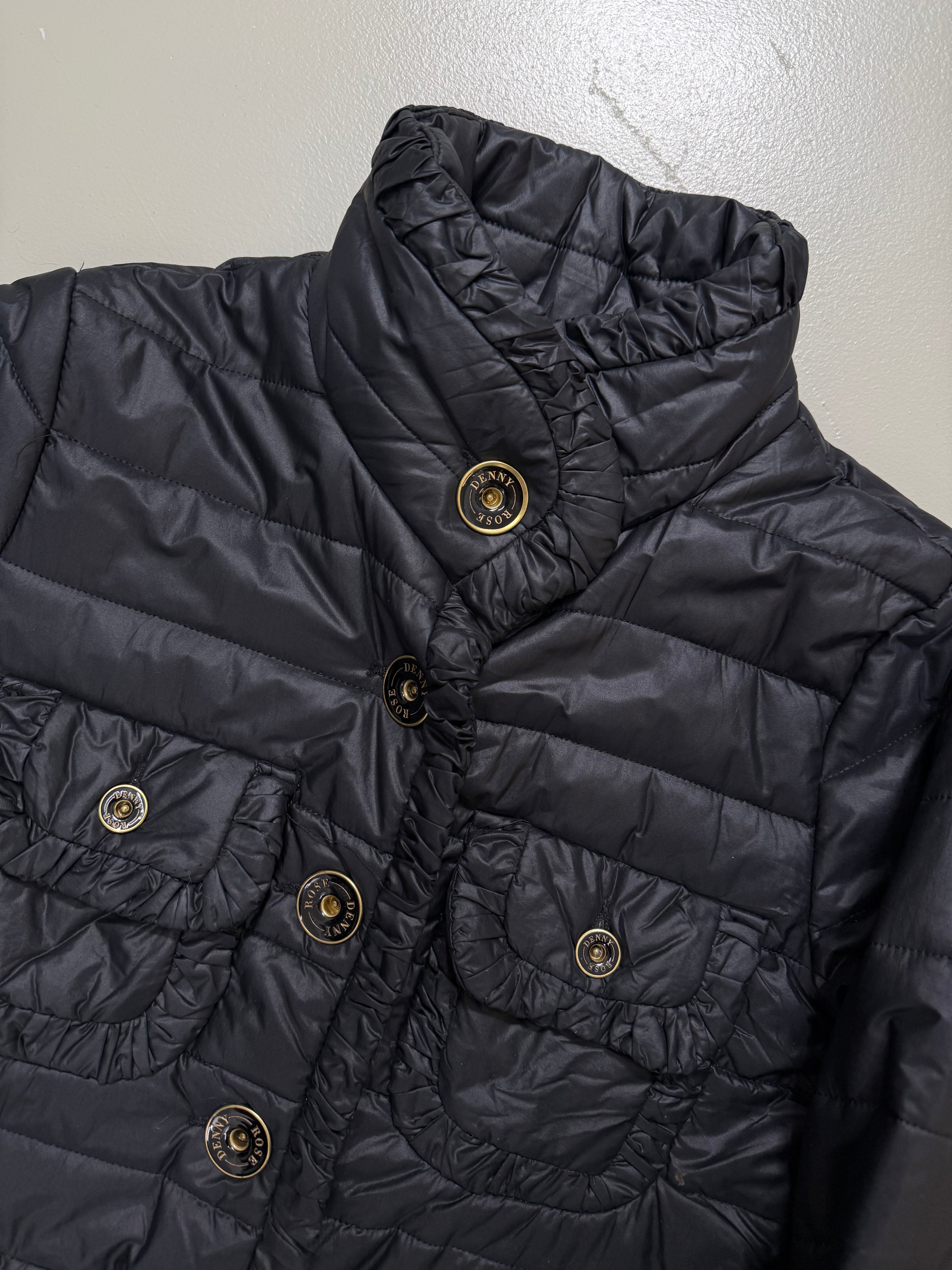 Vintage Denny Rose Black Multipocket Jacket für Herren. Y2K Second Hand 2000s Fashion