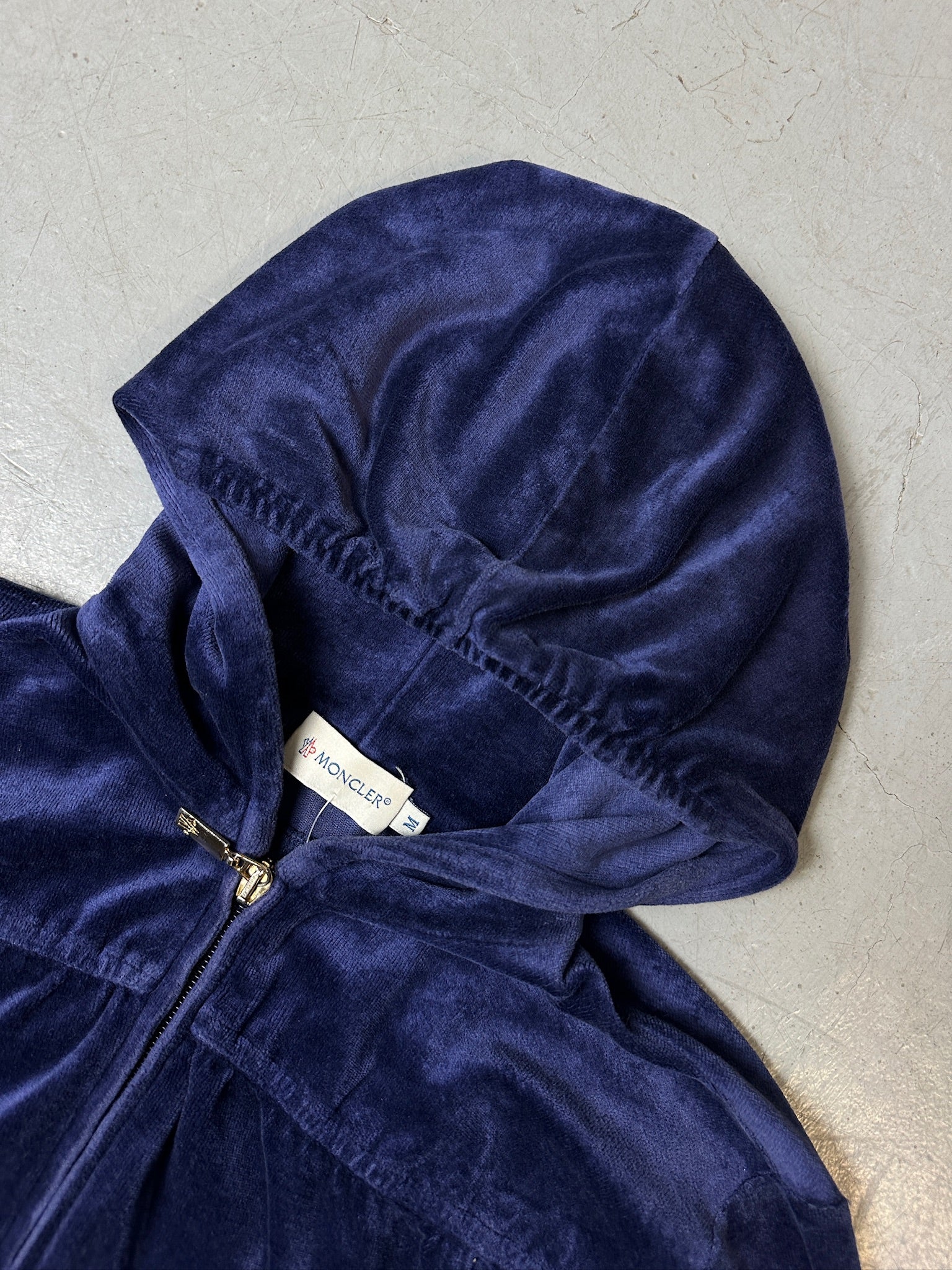 Vintage Moncler Violet Velvet Track Set S