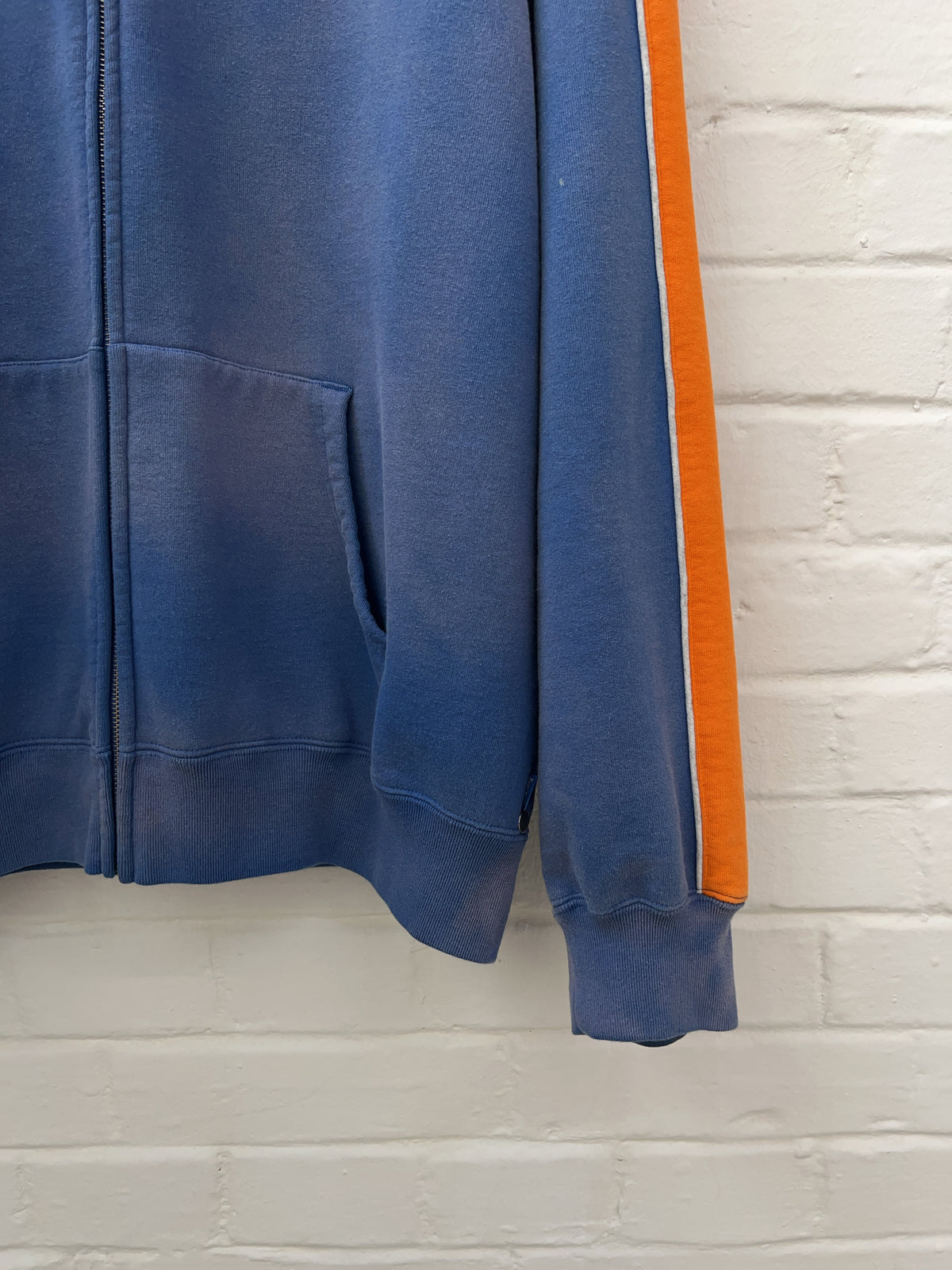 Supreme State Zip Up Hooded Sweatshirt Blau (L)