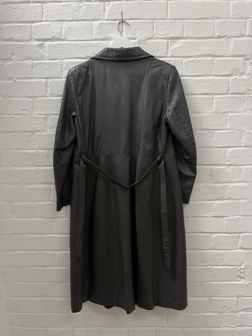 Vintage Kres maxi Ledermantel (L)