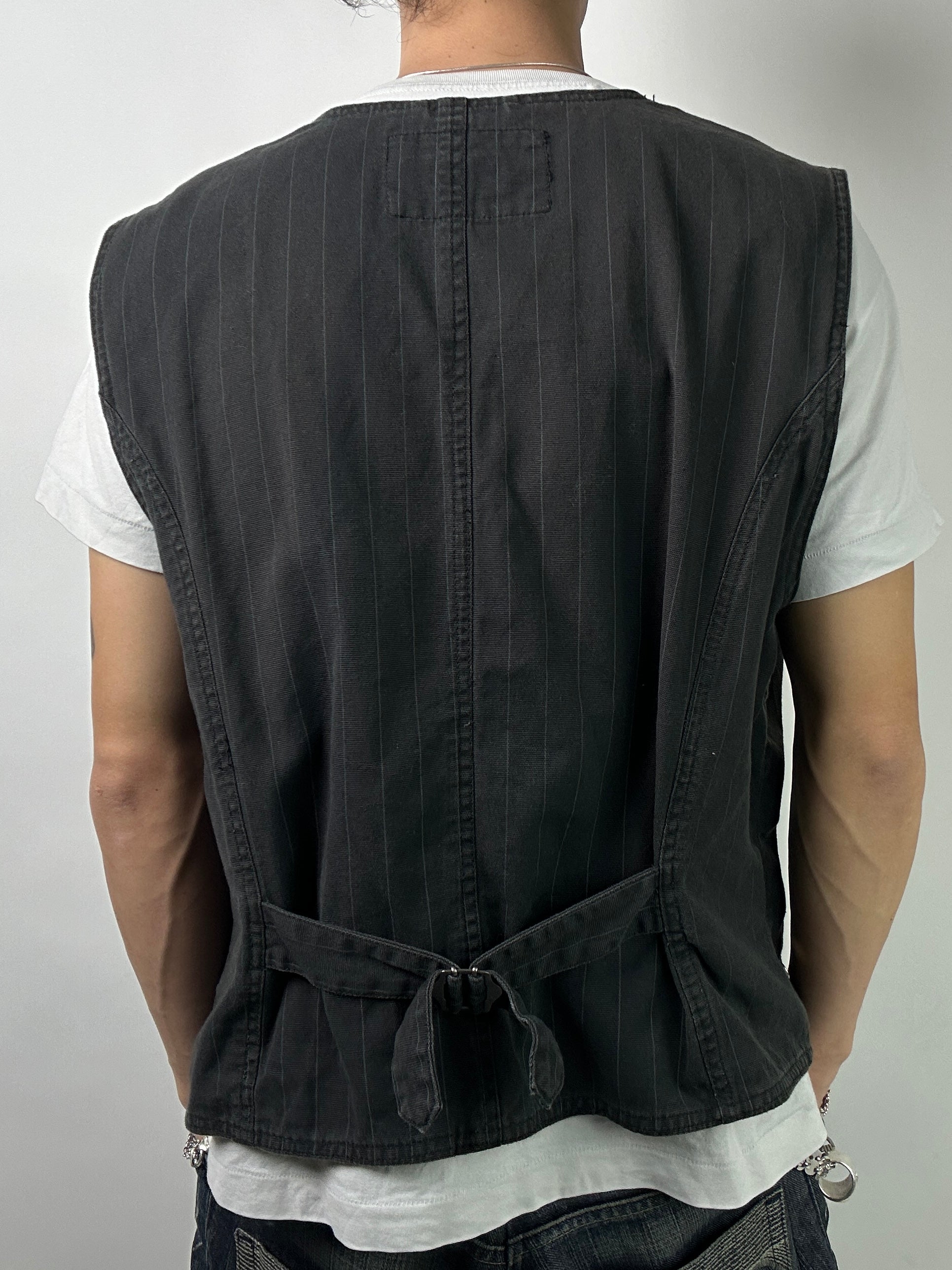 Vintage Pinstripe Vest XL