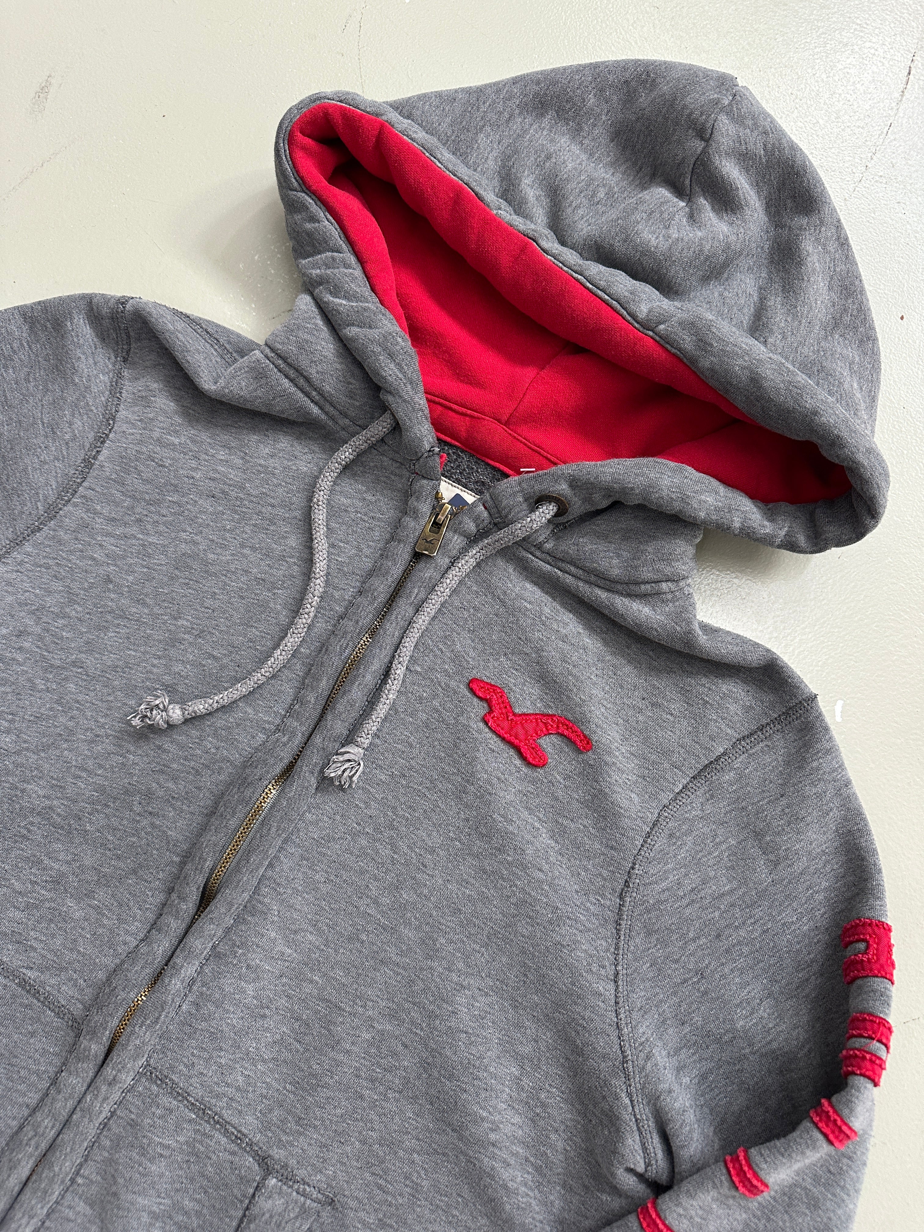 Vintage Hollister Grey Zip Up Jacket XL
