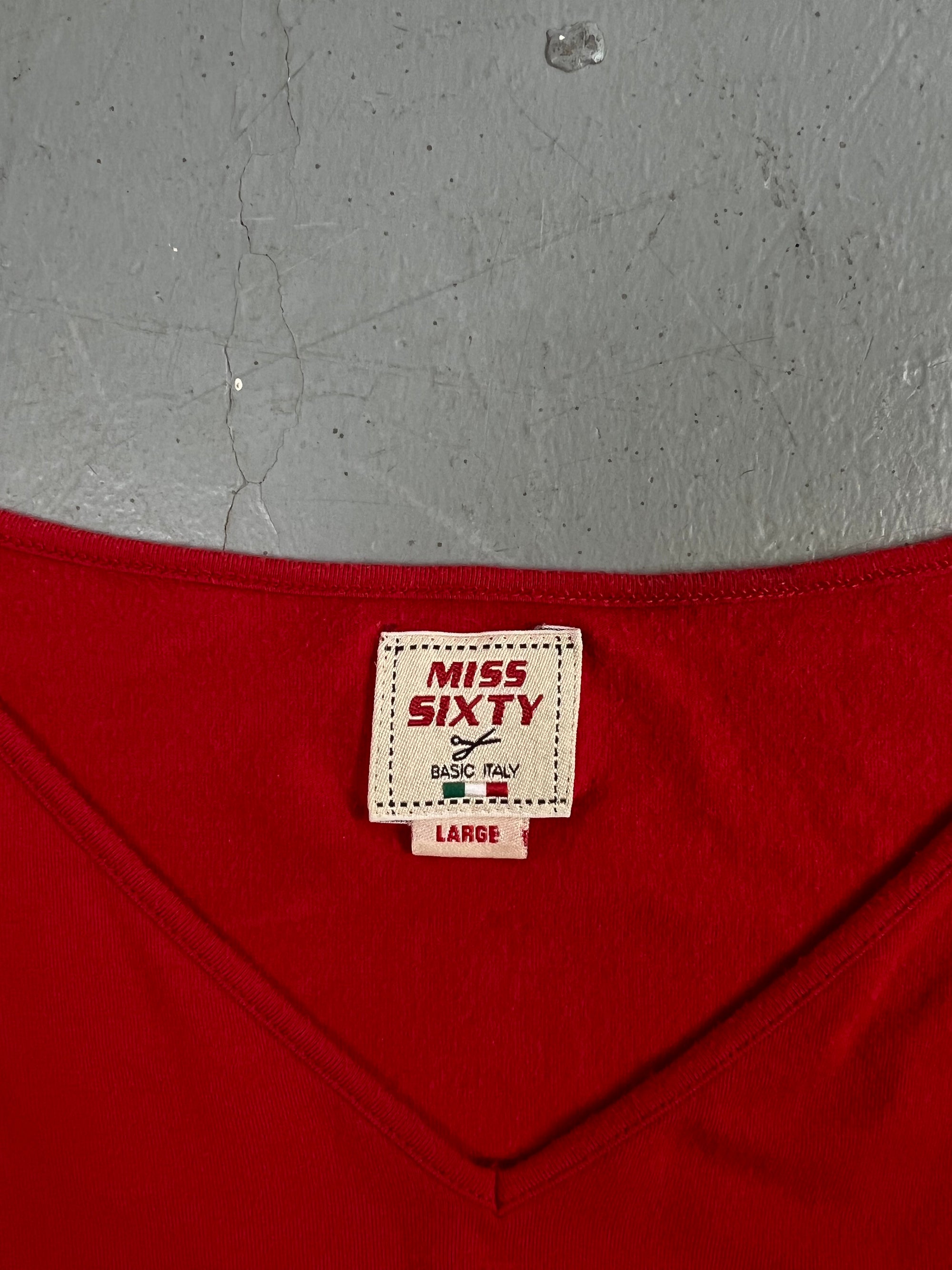 Vintage Red Miss Sixty Top S/M