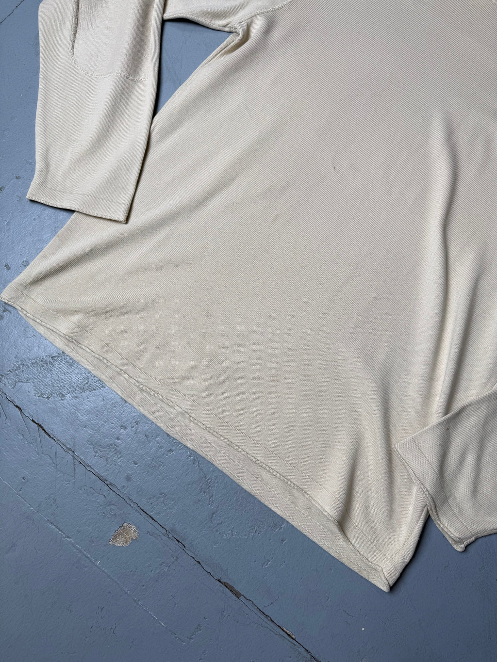 Vintage Gas Beige Longsleeve for men’s. Y2K Second Hand 2000s Fashion 