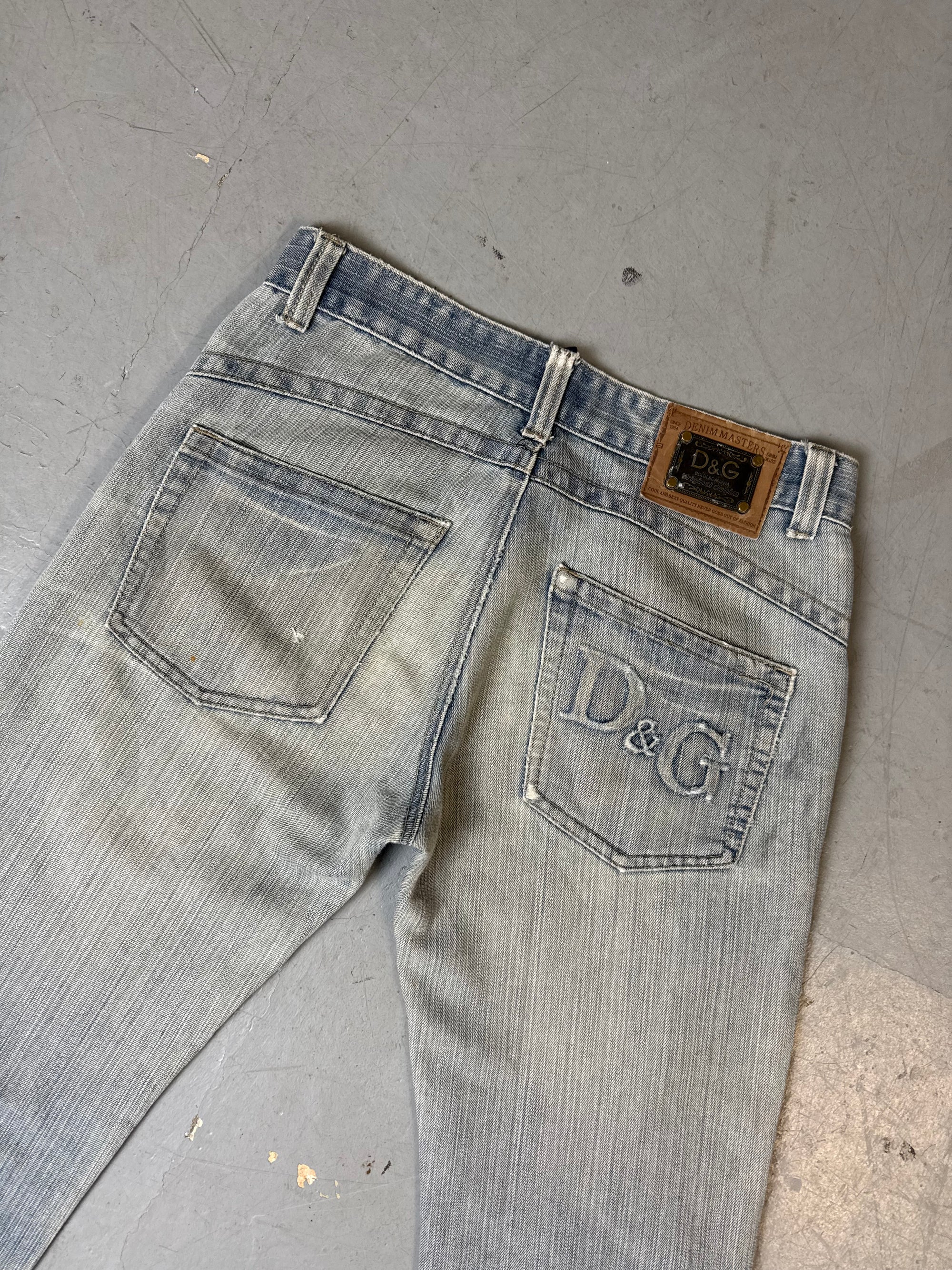 Vintage Dolce&Gabbana Ripped Bootcut Jeans S