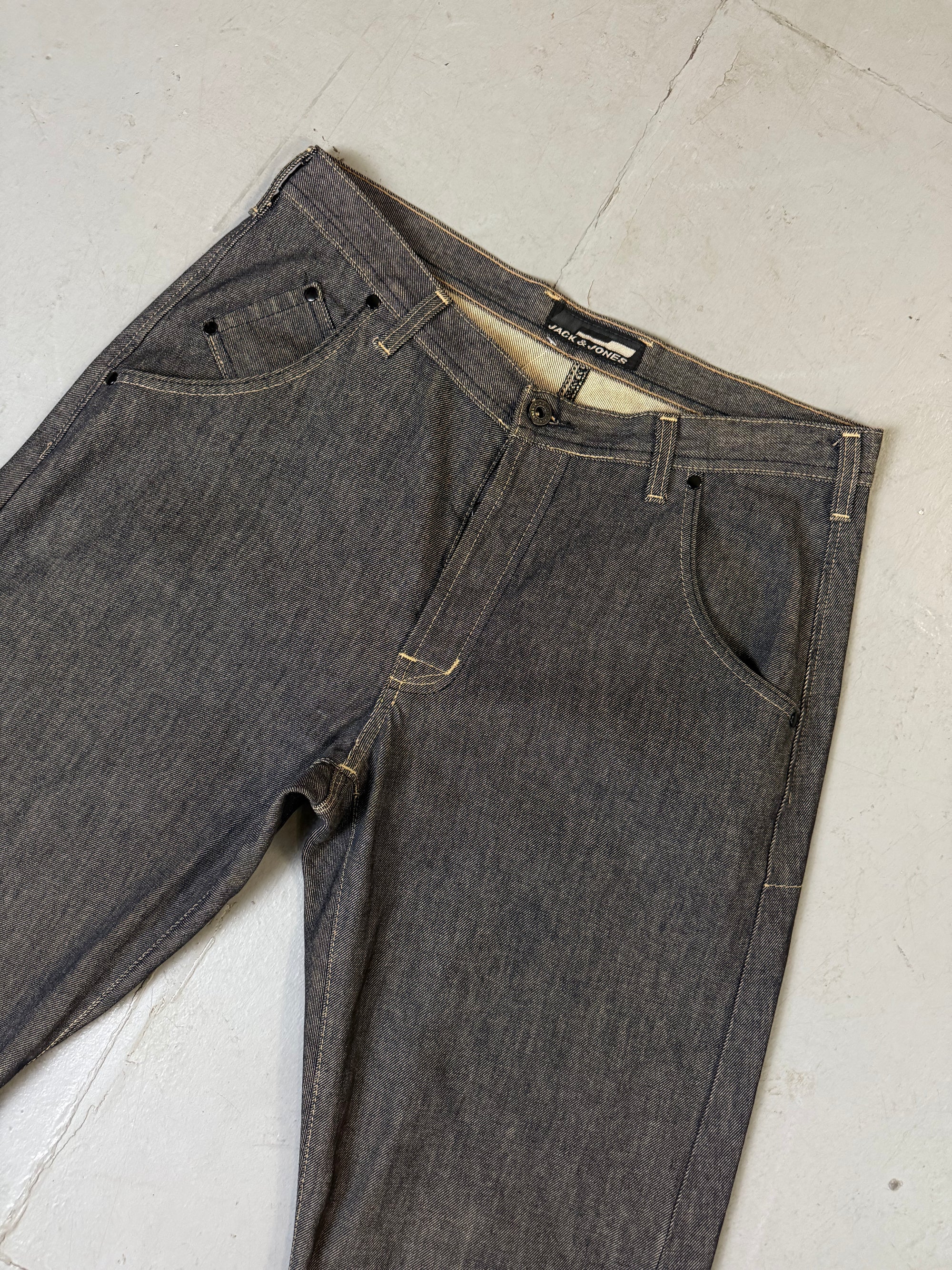 Vintage Jack&Jones Grey Baggy Jeans L