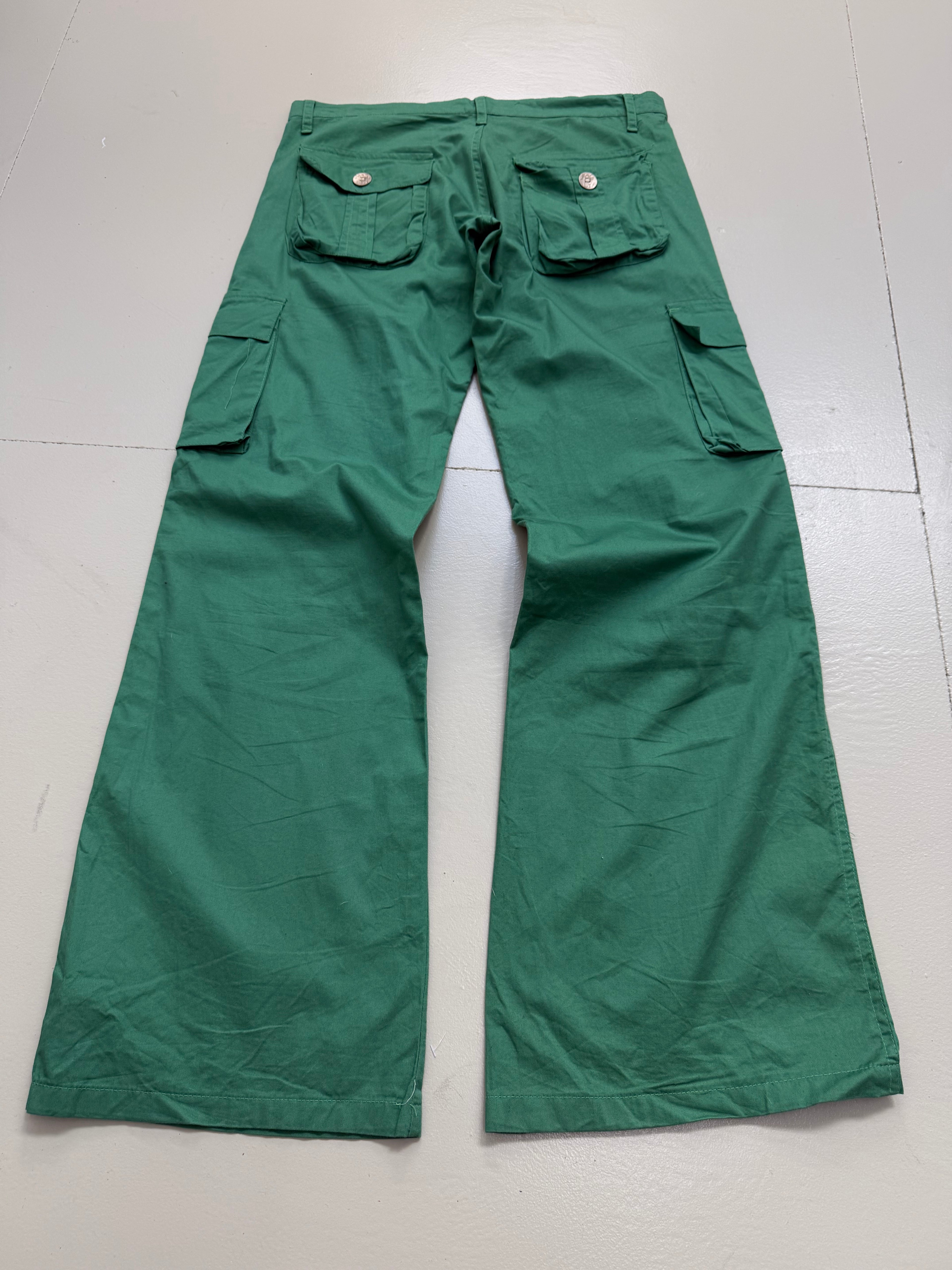 Vintage Green Light Cargo Pants L