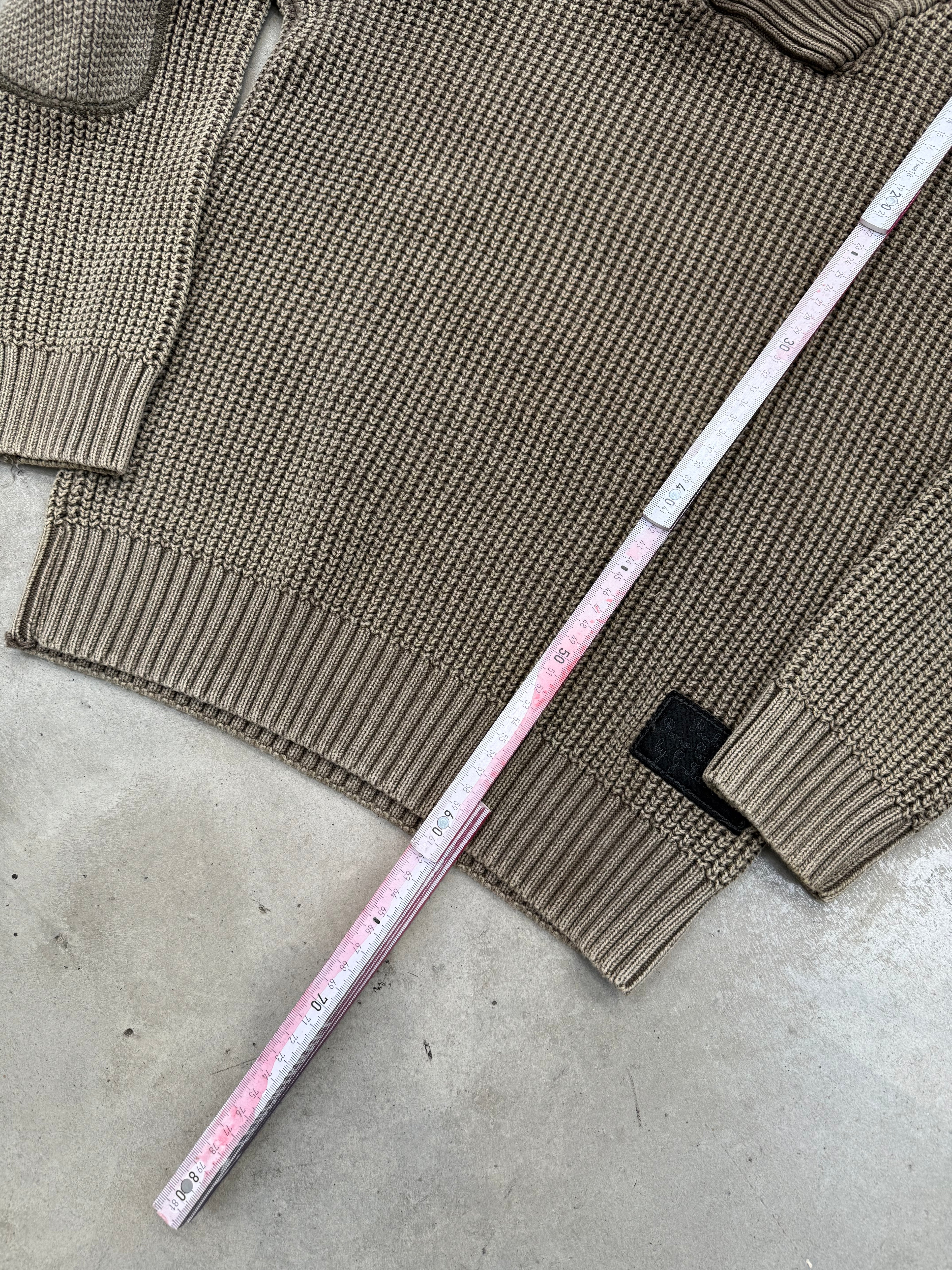 Vintage G-Star Raw Brown Waffle Knit Sweater M