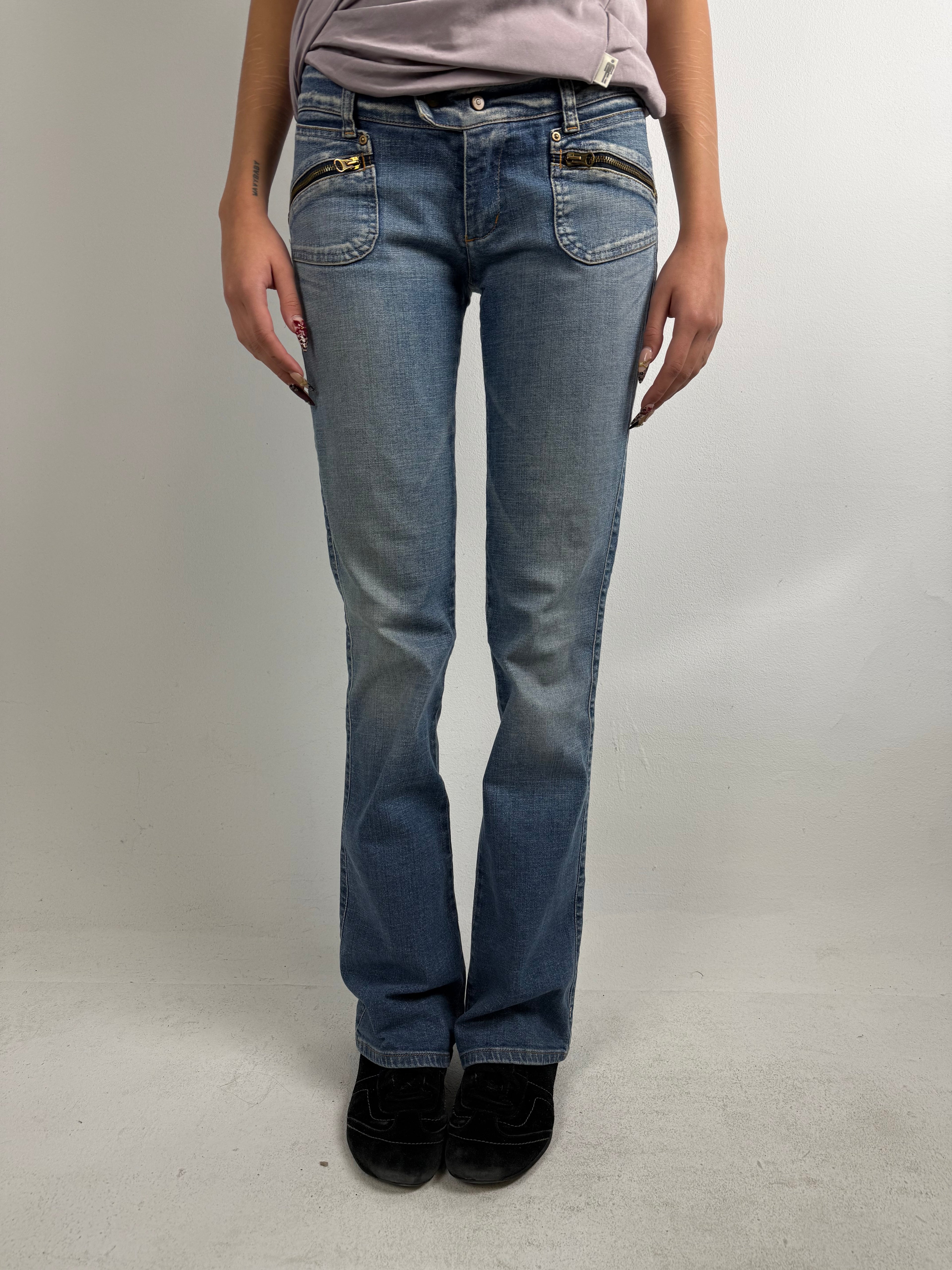 Vintage Take Two Low Waist Bootcut Jeans M