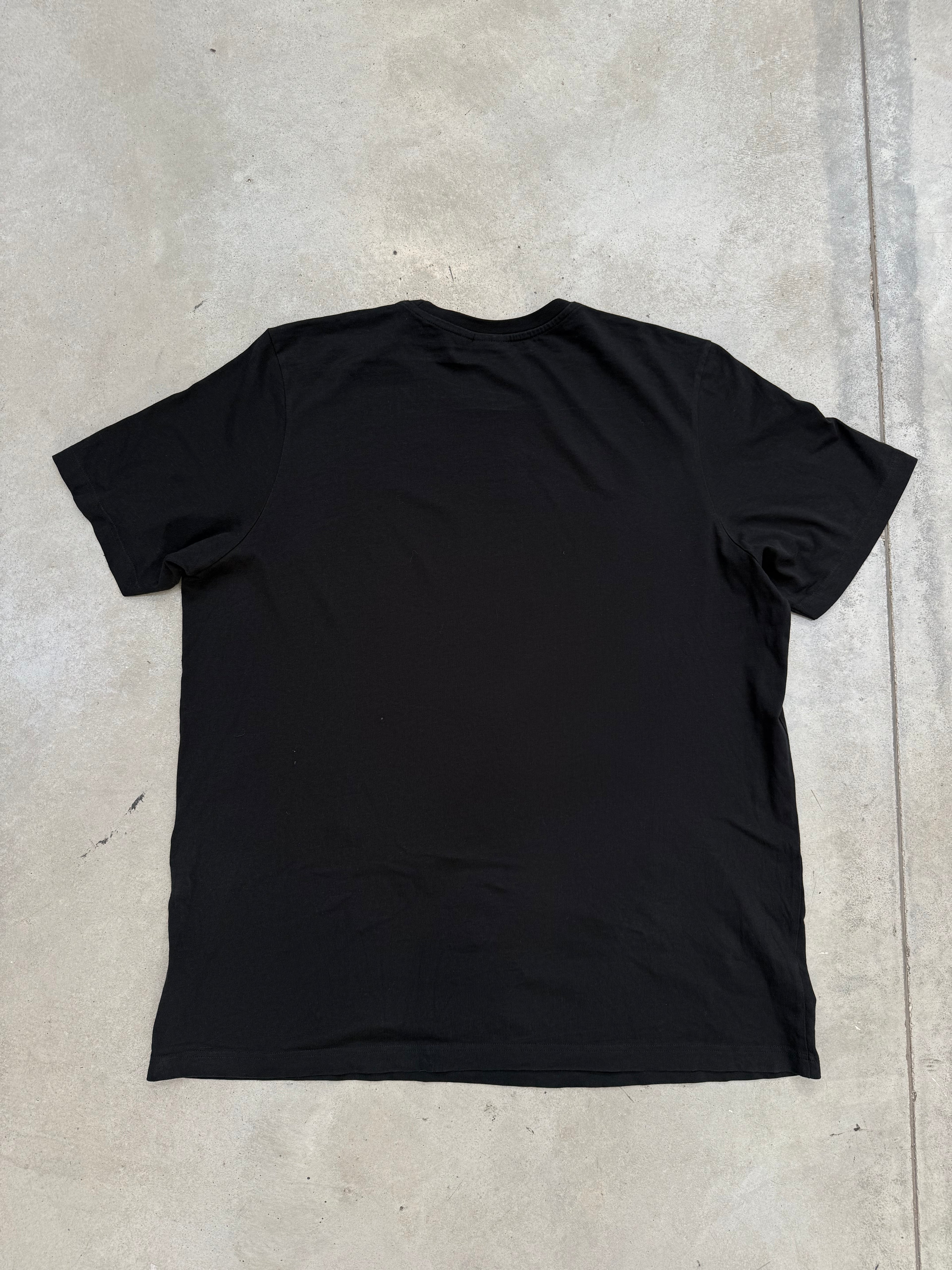 Vintage Adidas Black Printed T-Shirt XXL