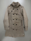 Vintage Beige G-Star Utility Coat für Damen. Y2K Second Hand 2000s Fashion