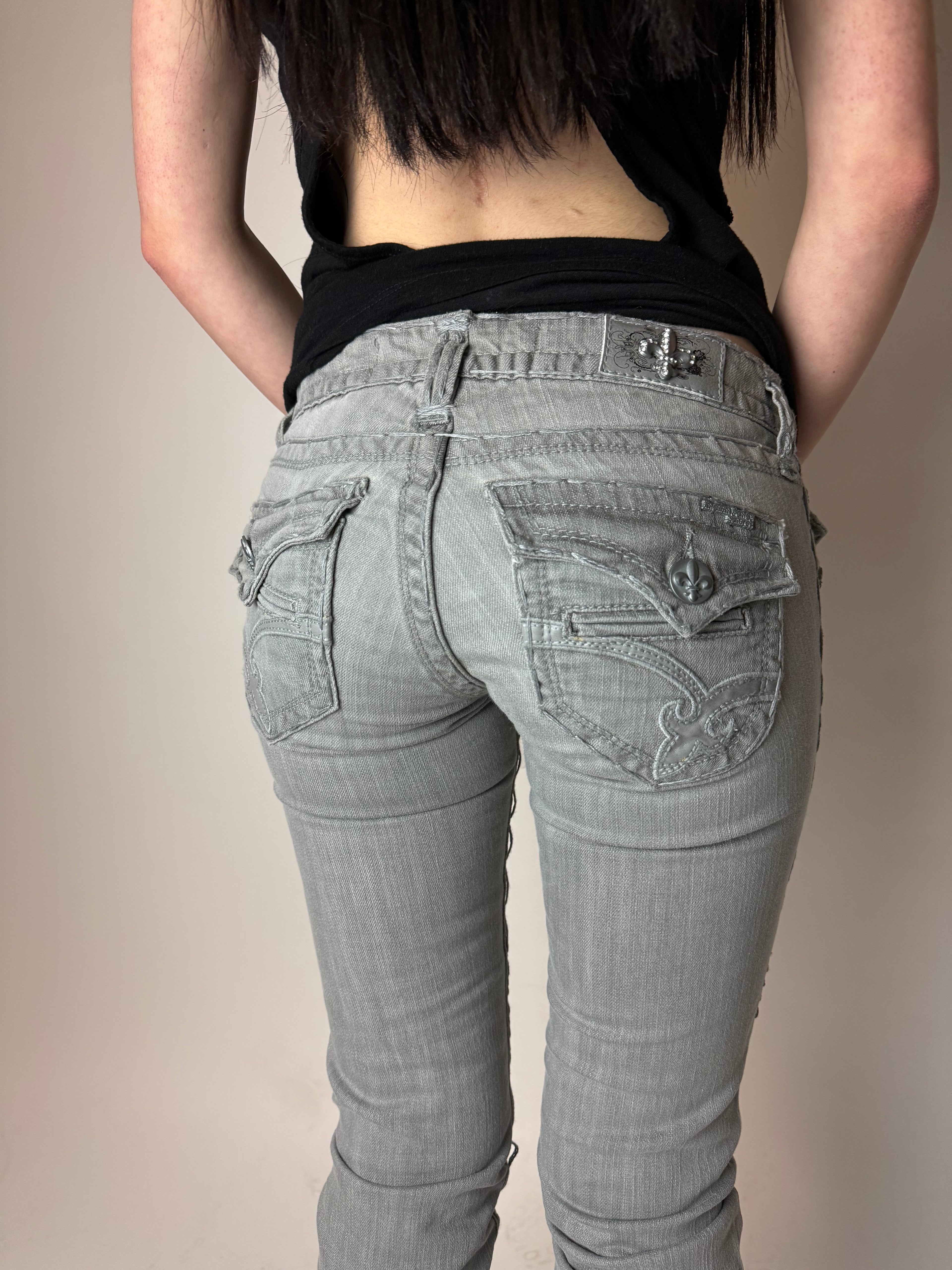 Y2K Laguna Beach „Aliso Beach“ Low Waist Denim für Damen. Y2K 2000s Fashion