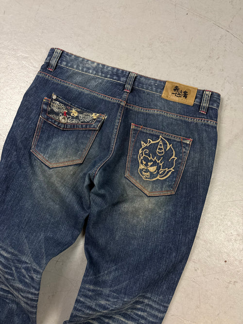 Vintage Big Train Japanese Stitched Denim XL