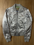 Vintage Silver Bomber Jacket XS/S
