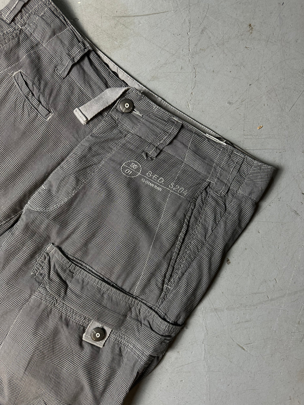 Vintage G-Star Raw Grey Baggy Cargo Pants M