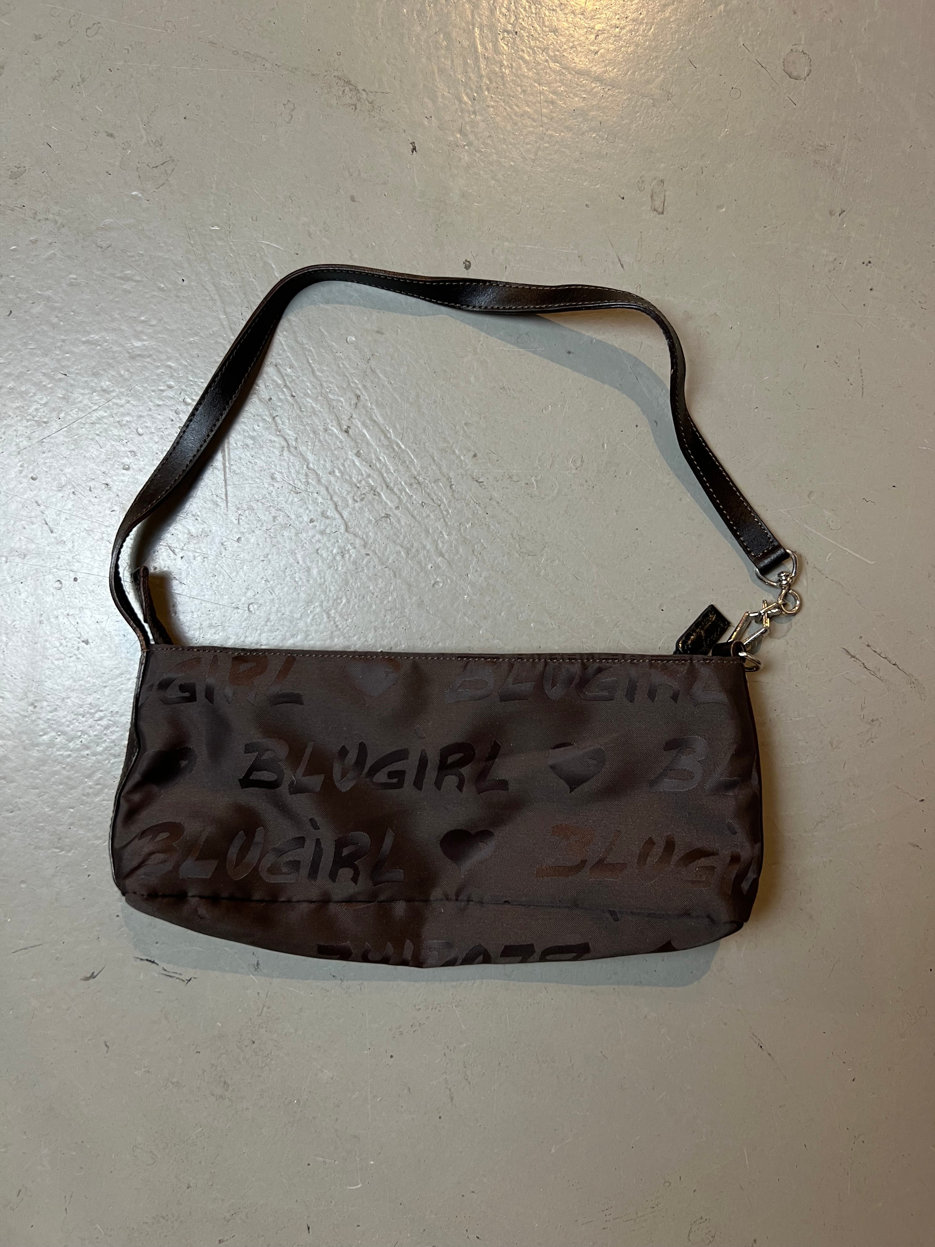 Vintage Blugirl Blumarine Brown Baguette Bag
