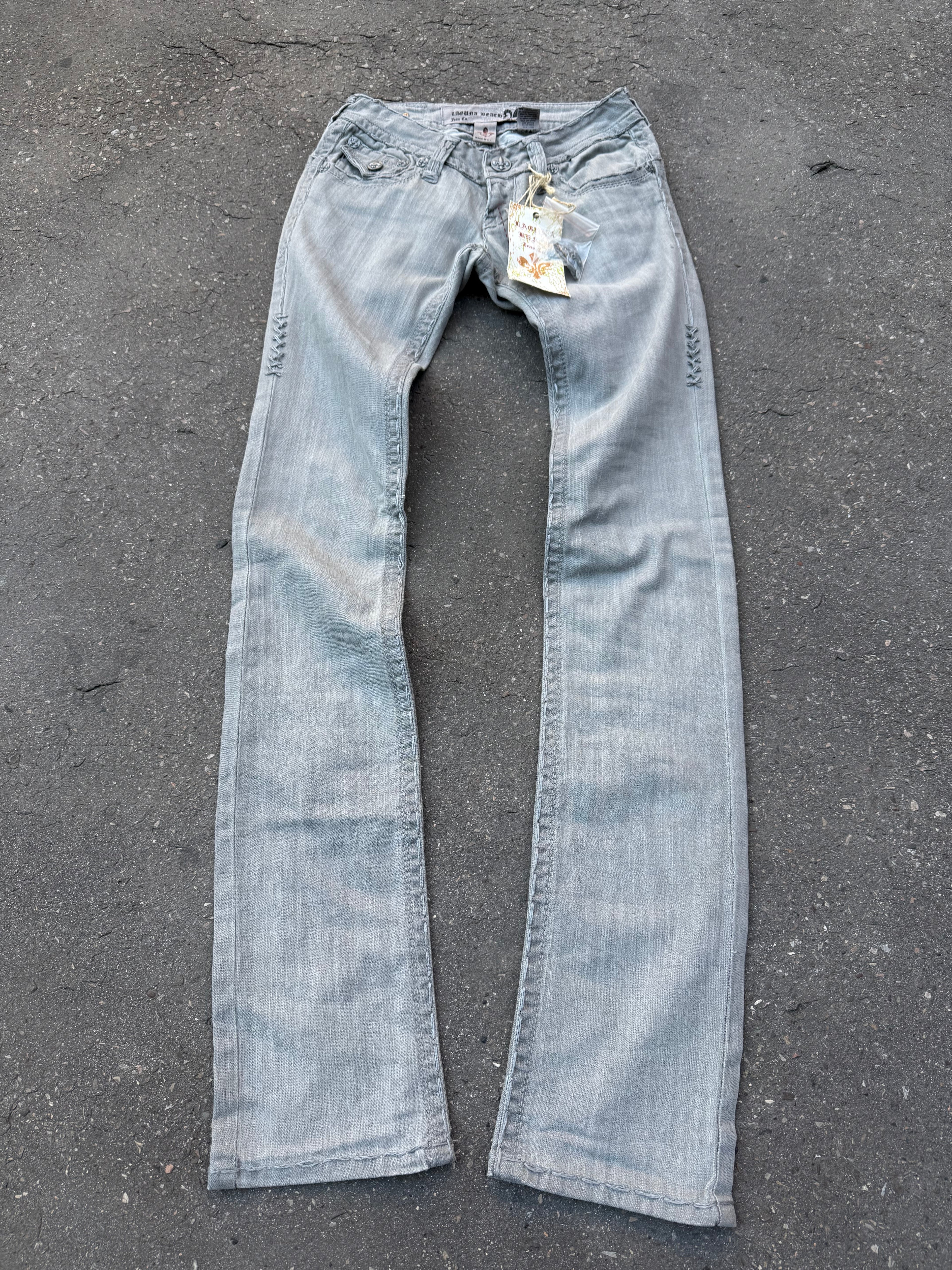 Y2K Laguna Beach „Redondo Beach“ Low Waist Denim für Damen. Y2K 2000s Fashion