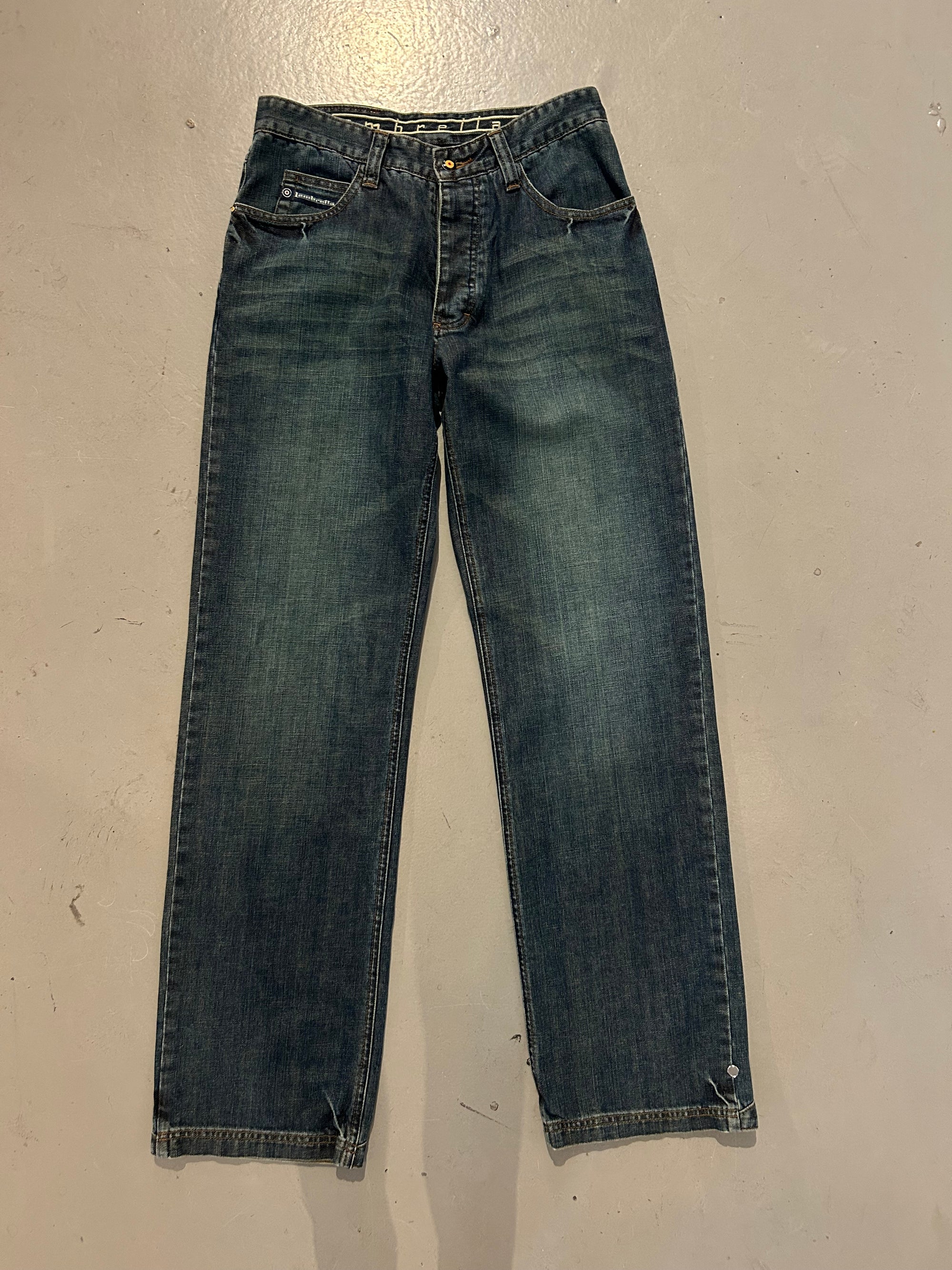 Vintage Lambretta Straight Leg Dark Denim L/XL