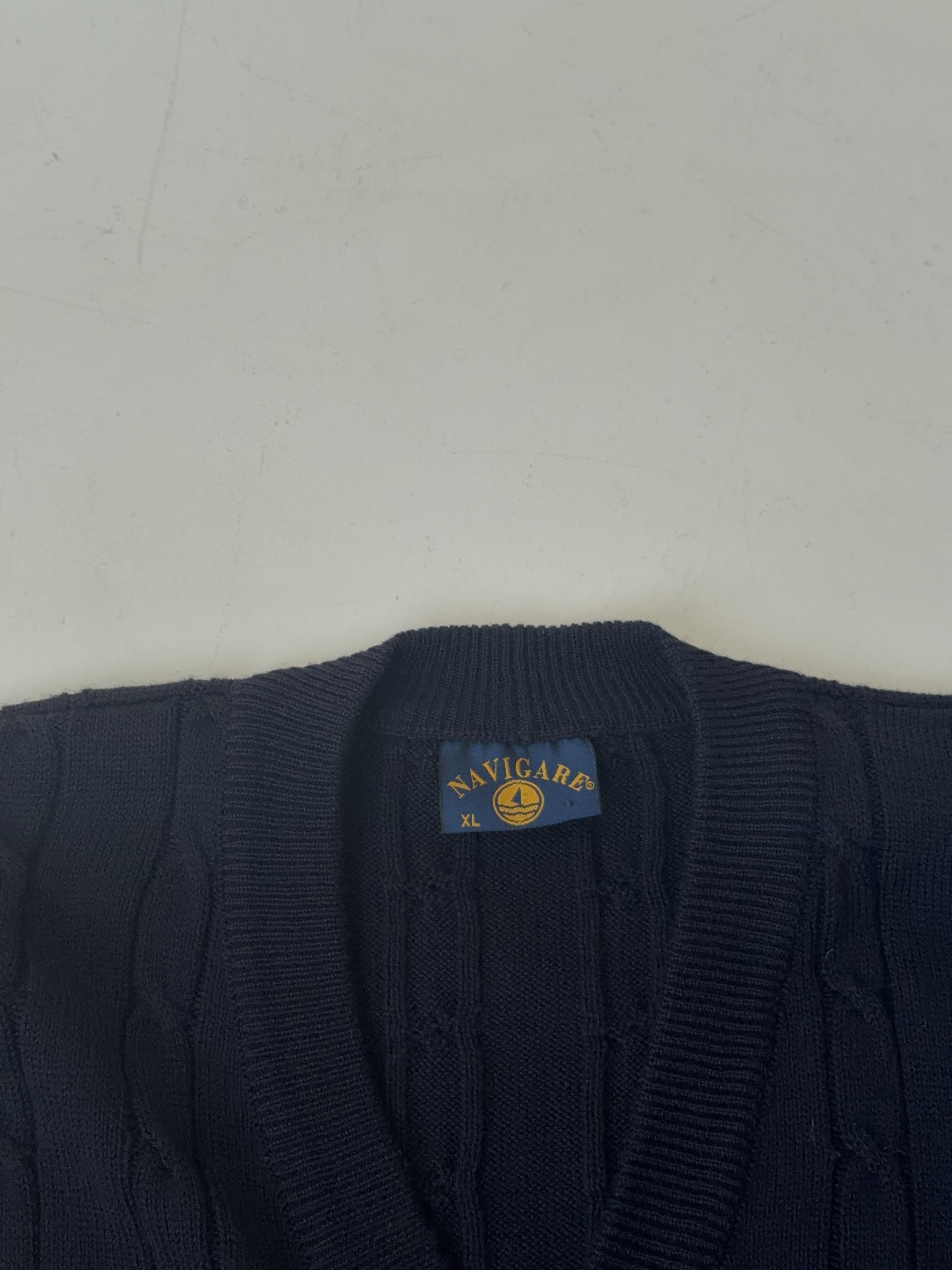 Vintage Navigare Knit Cardigan (XL)