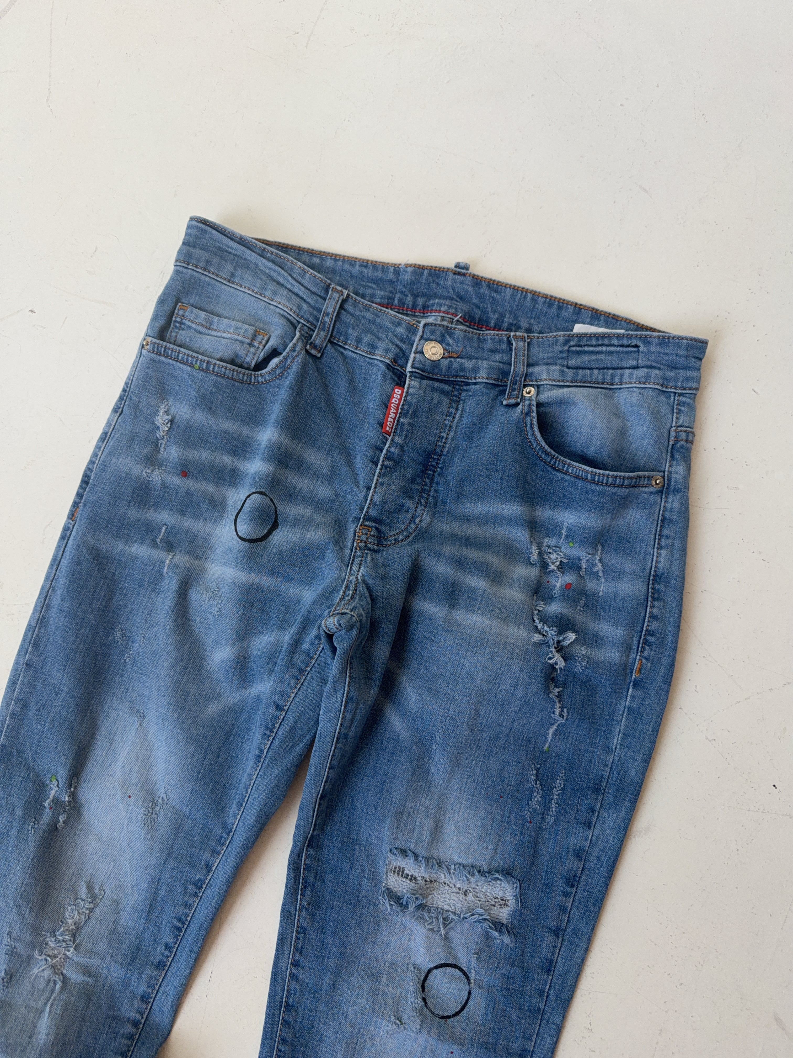 Vintage Dsquared2 Straight Leg Jeans (M/L)