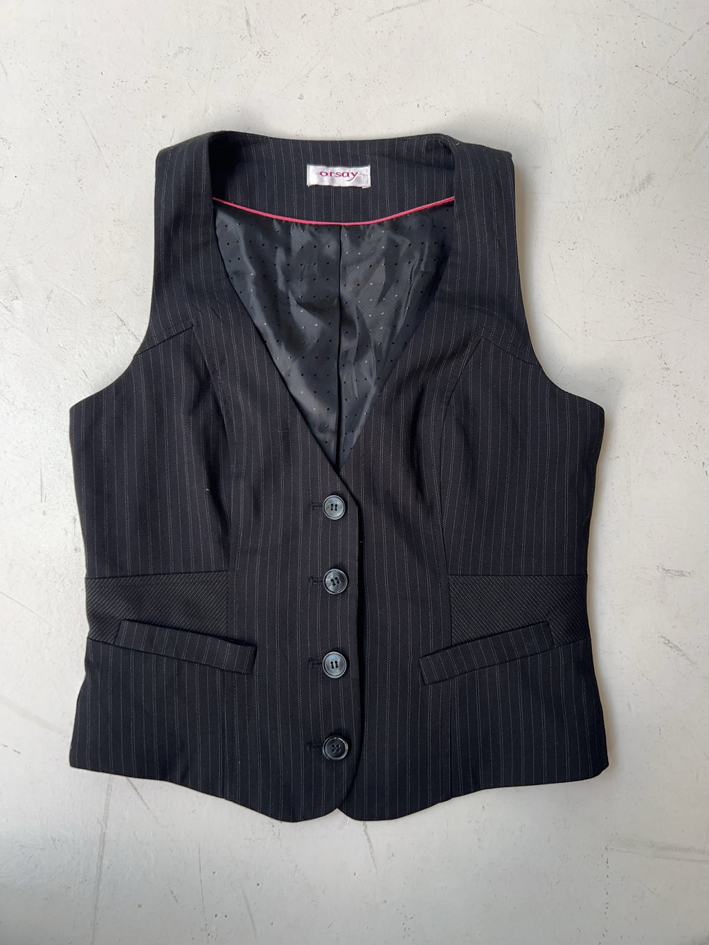 Vintage Orsay Pinstripe Top (S)