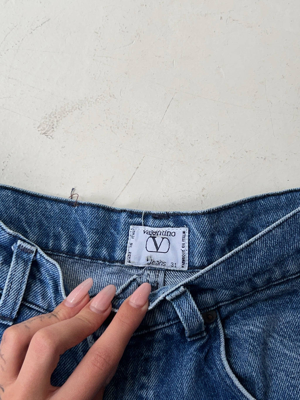 Vintage Valentino Reworked Bootcut Jeans (M)