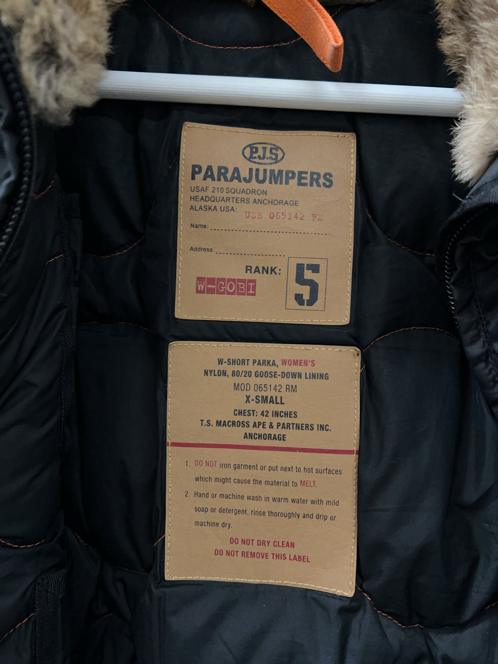 Vintage Parajumpers Jacke mit Fur Hood (XS)