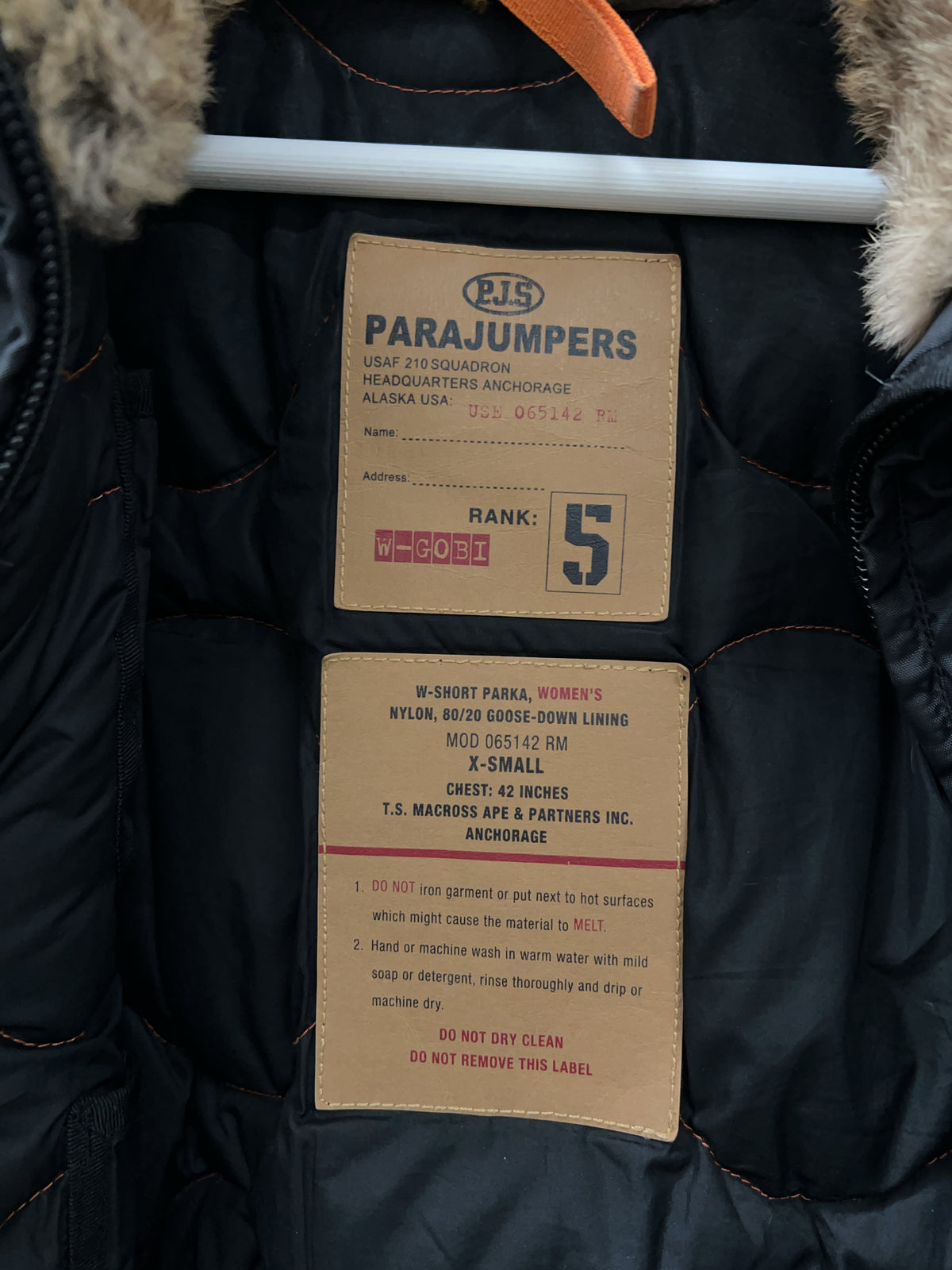 Vintage Parajumpers Jacke mit Fur Hood (XS)