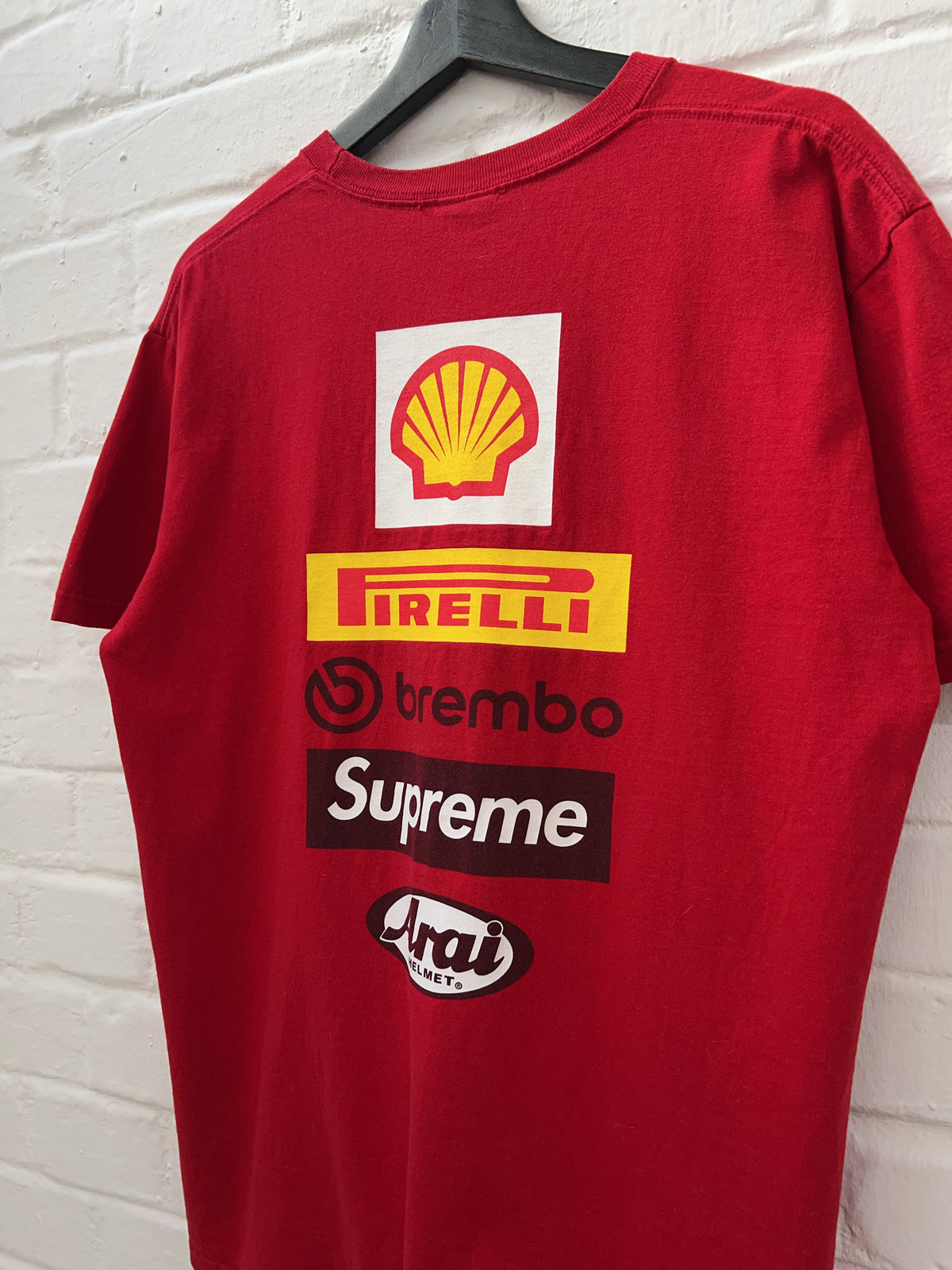 Supreme x Ducati Logos rot T-shirt (M) Vintage Supreme T-Shirt für Herren Still Thrifting Online Shop