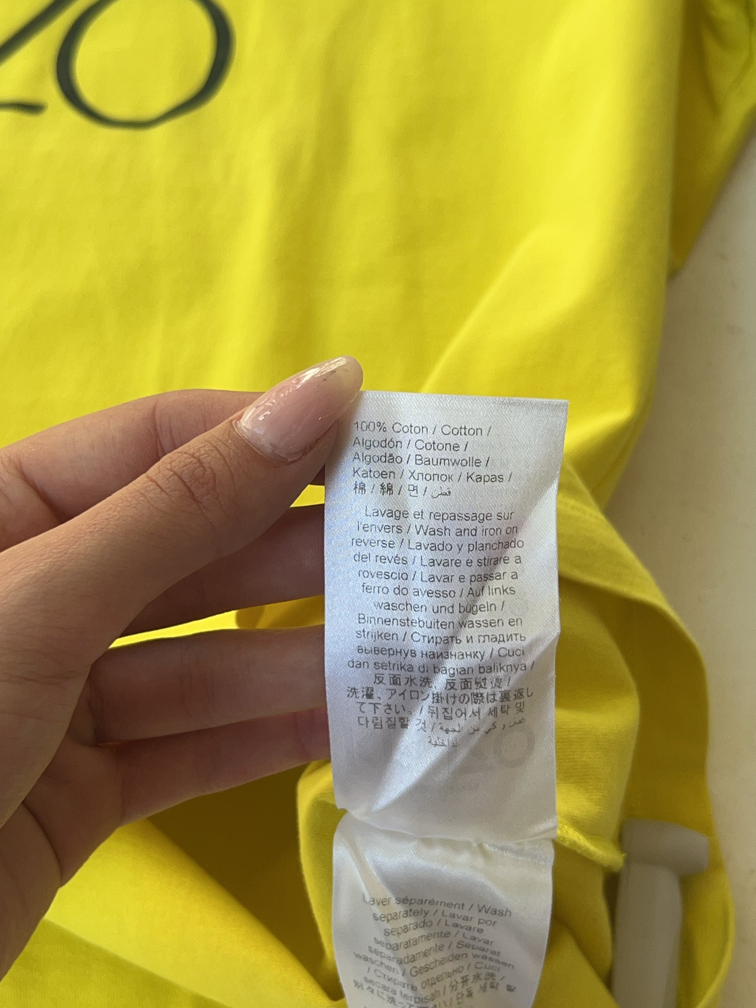 Vintage Kenzo Yellow T-Shirt (XL)