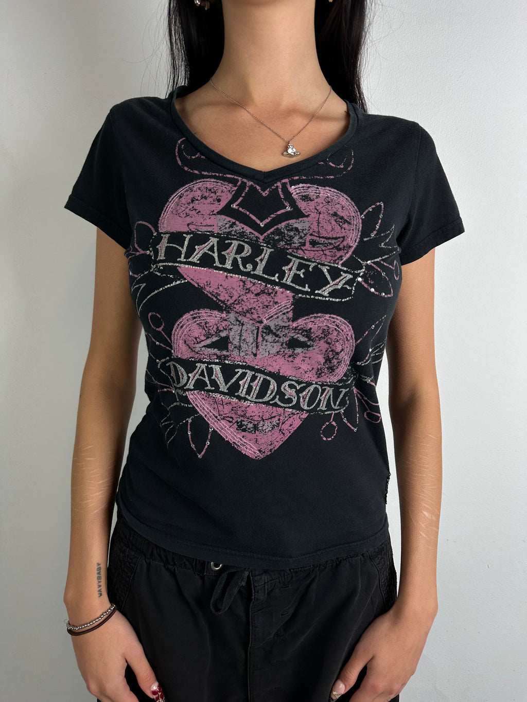 Vintage Harley Davidson Printed T-Shirt M