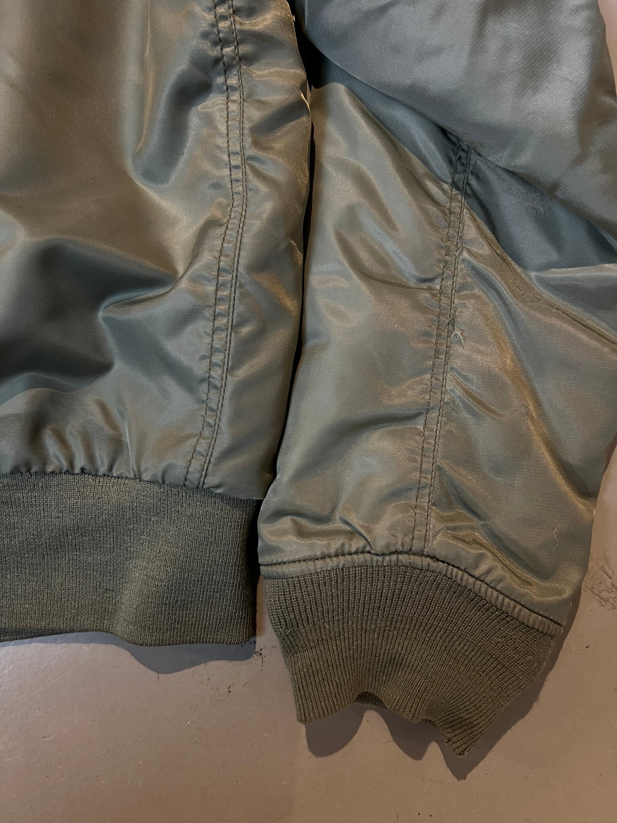 Vintage Green Playboy Bomber Jacket L/XL