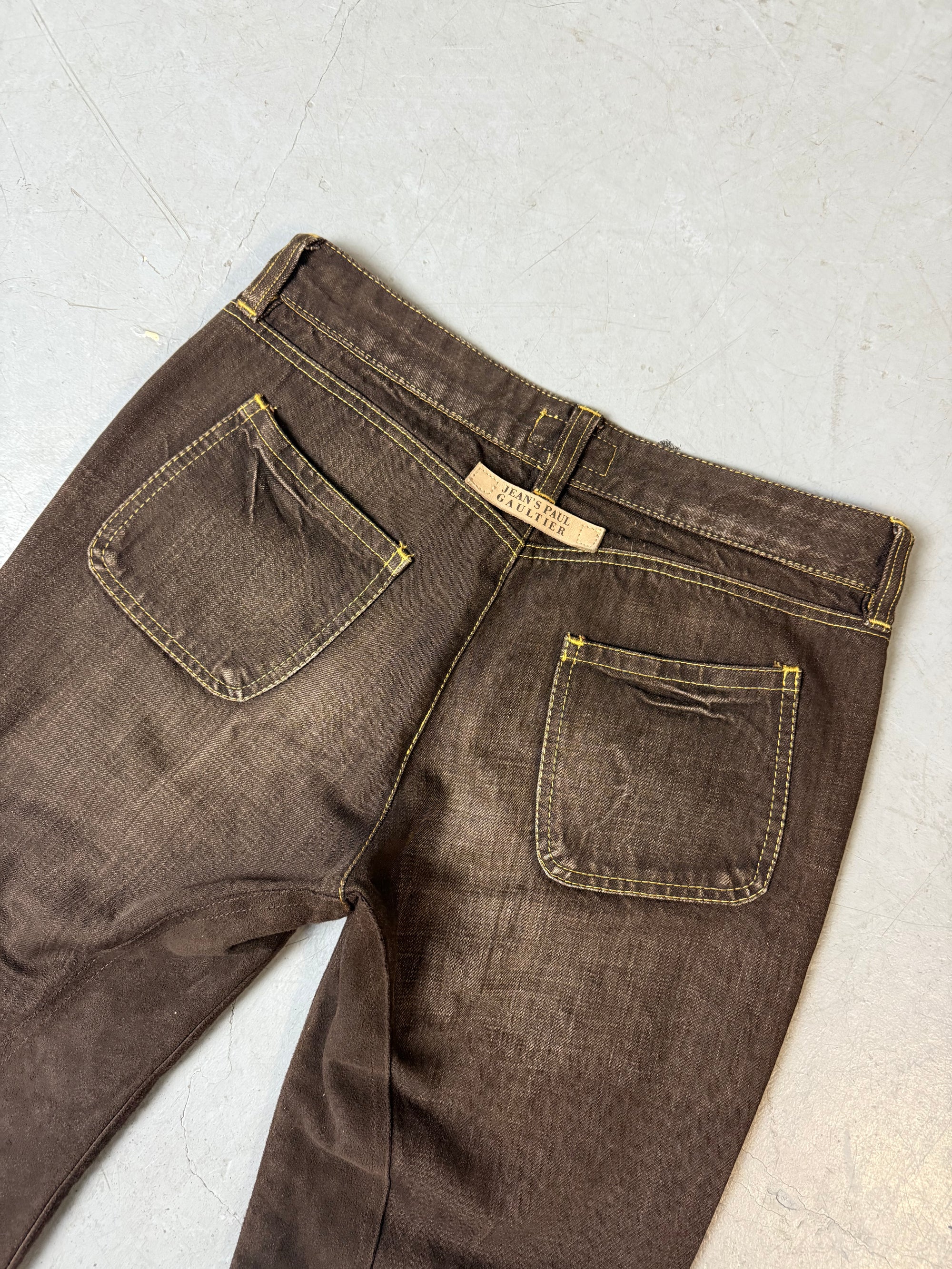 Vintage Jean‘s Paul Gaultier Brown Jeans Shorts XS