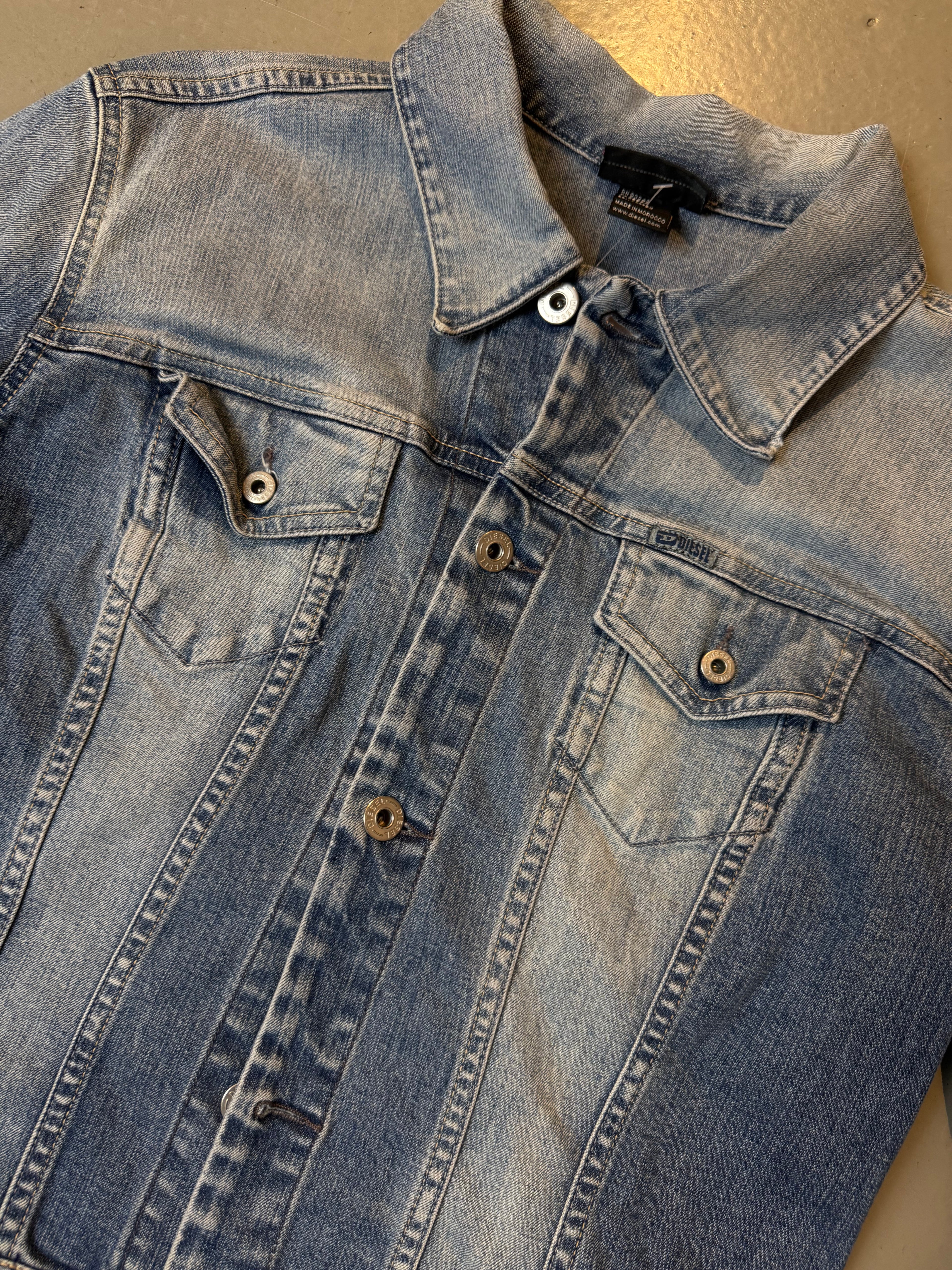 Vintage Diesel Light Blue Denim Jacket S/M