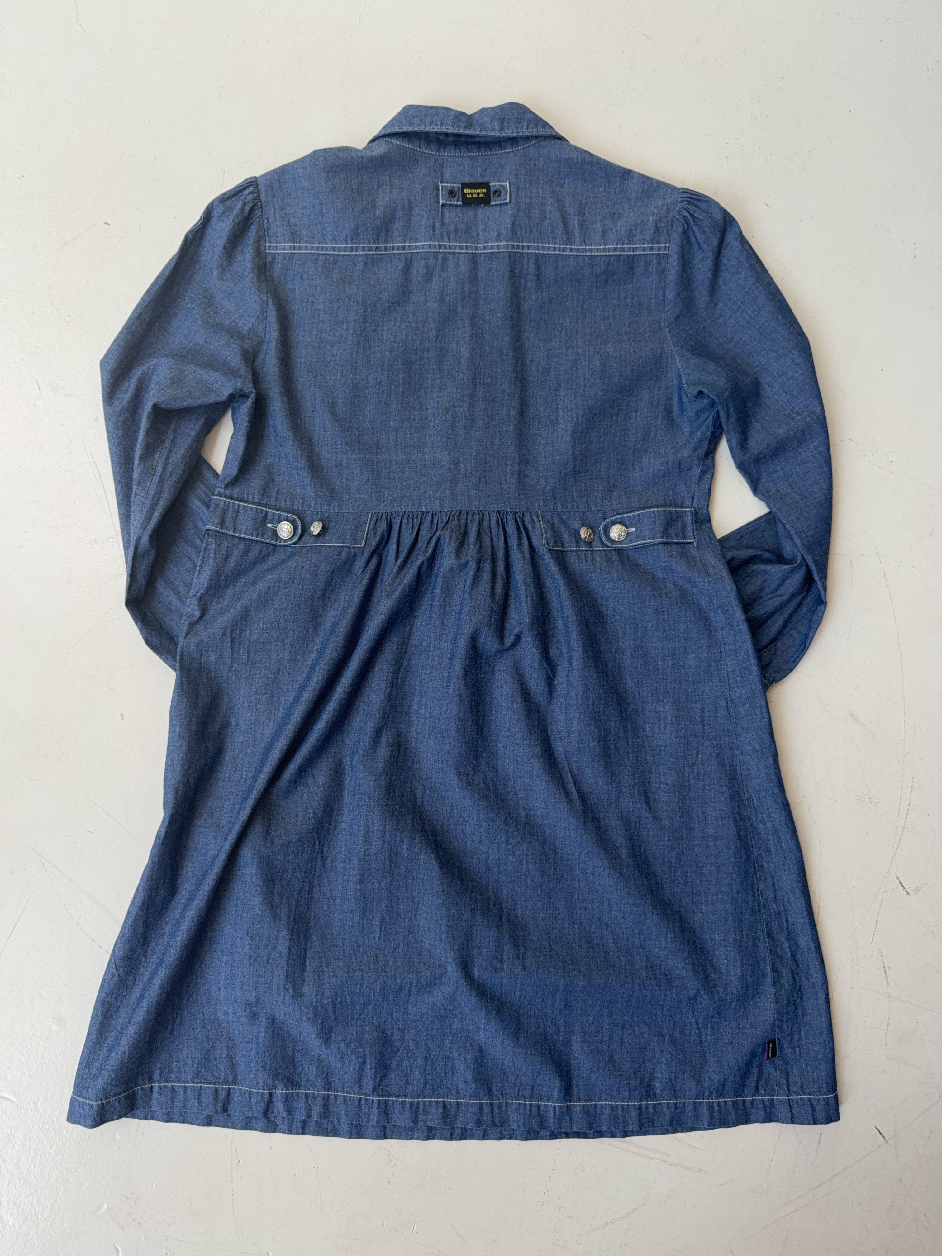 Vintage Blauer Denim Dress (M)