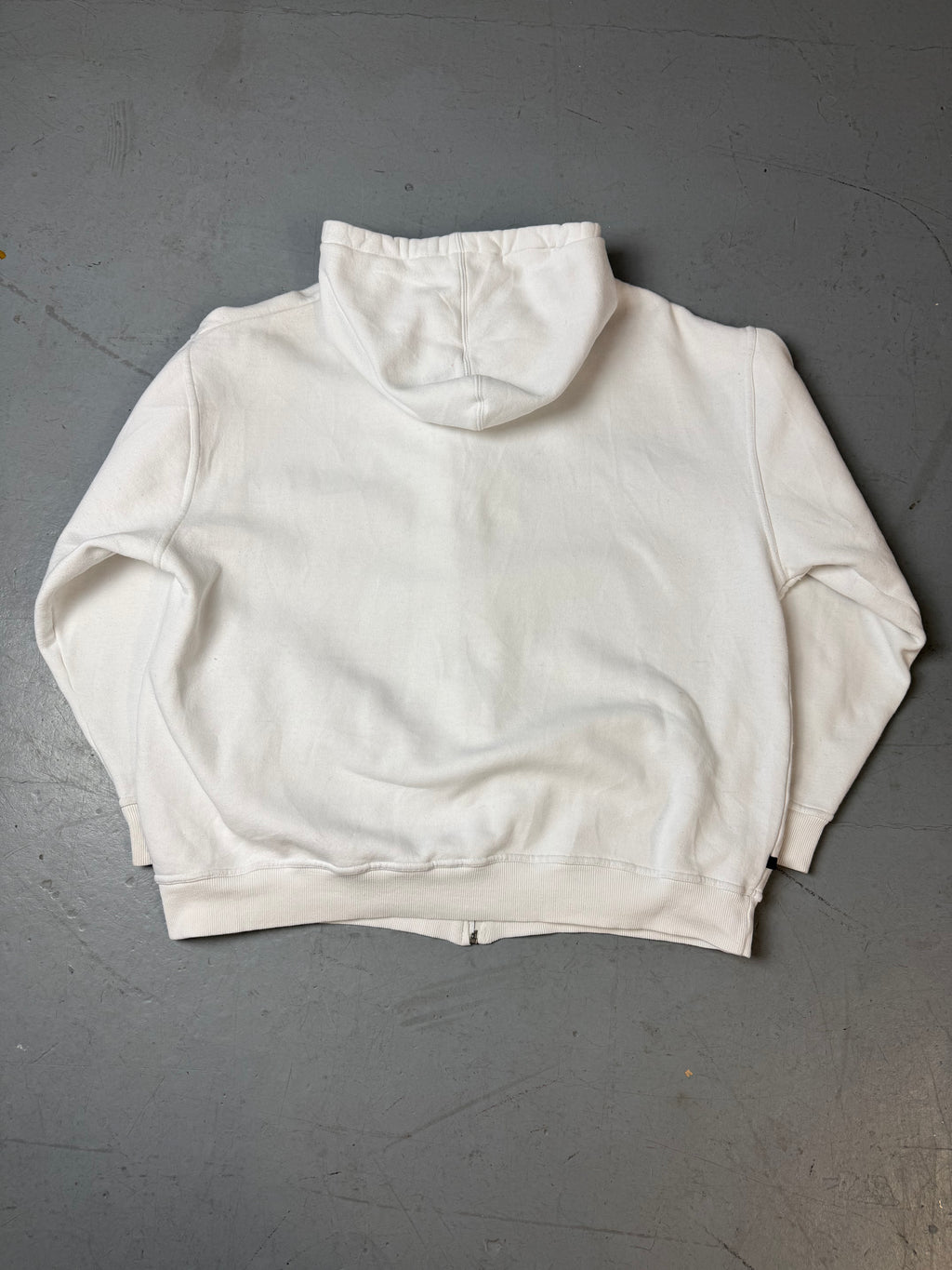 Produktbild von Vintage South Pole White Zip Up Hoodie XL von hinten