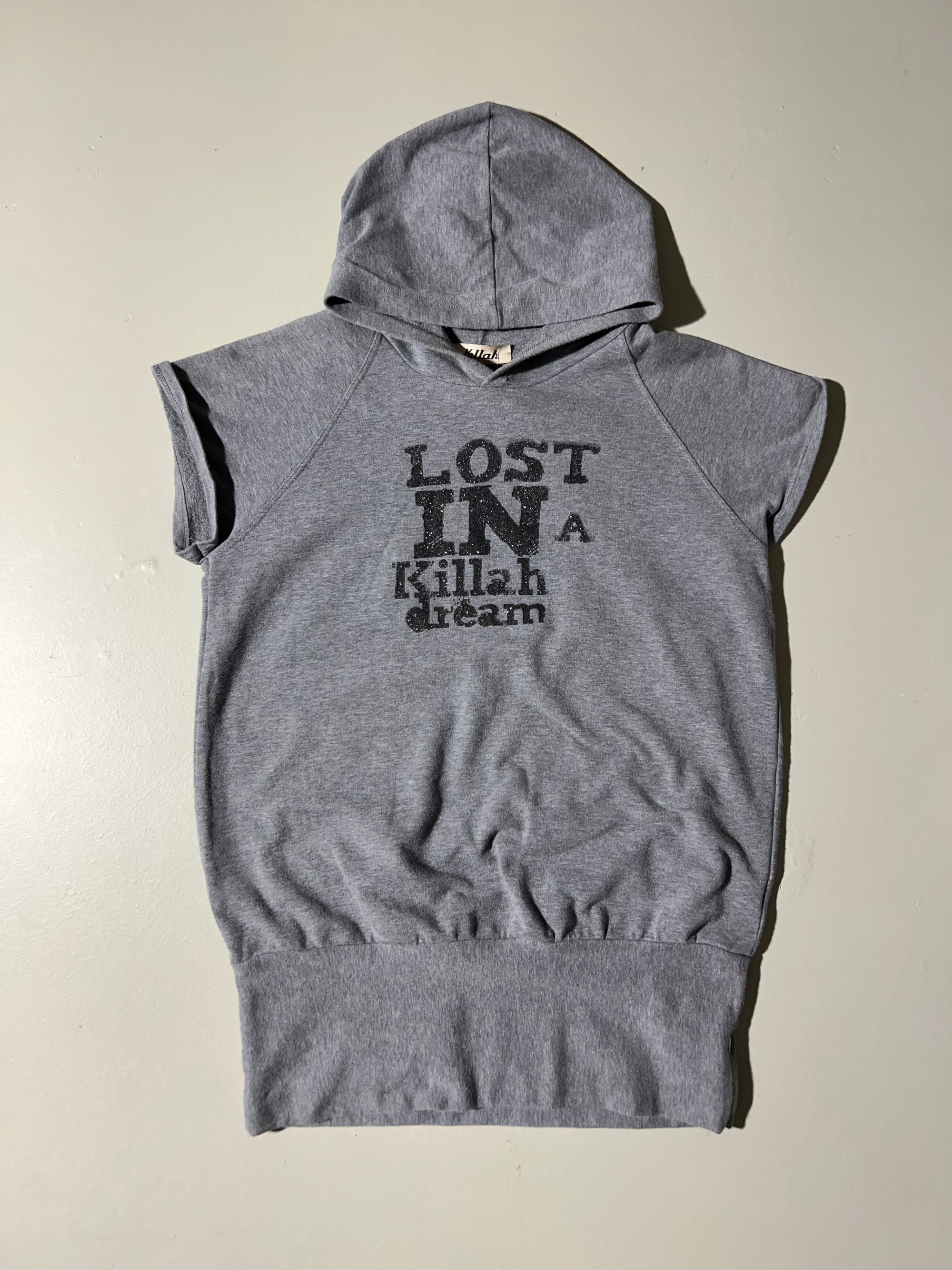 Vintage Y2K Grey Killah Hooded Tanktop S
