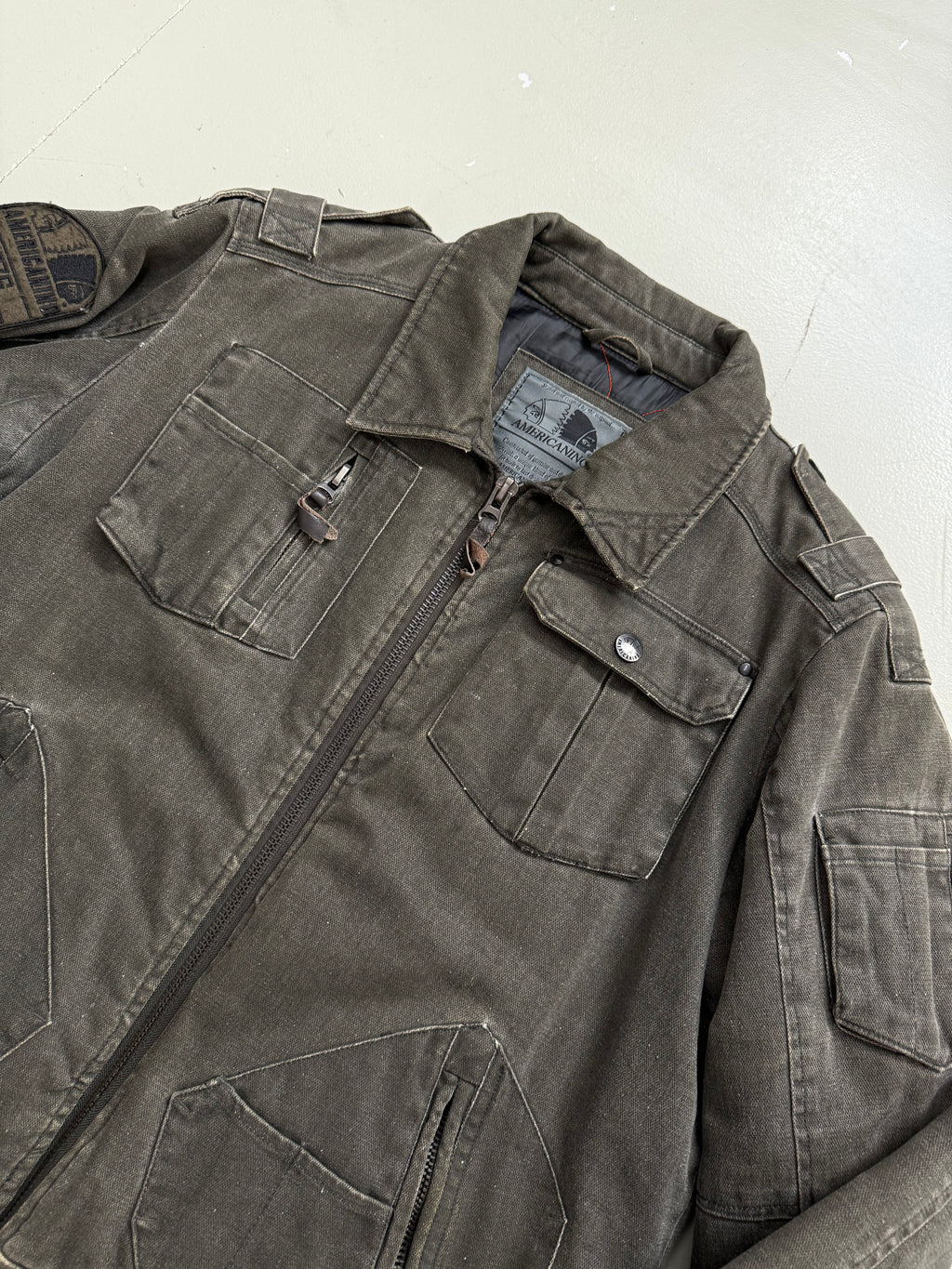 Vintage Americanino Workwear Jacket für Jungs. Y2K Second Hand 2000s Fashion.