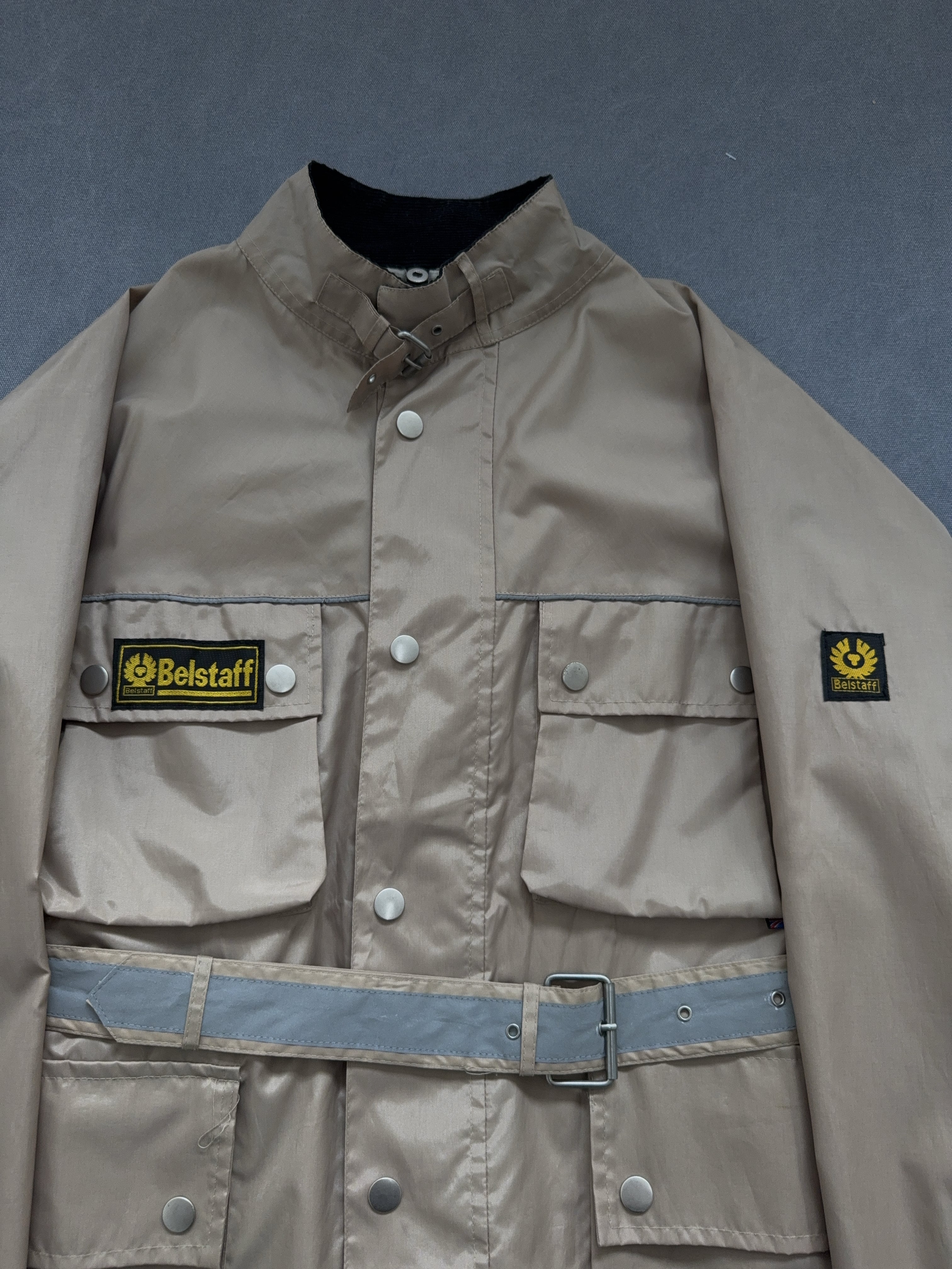 Vintage Belstaff Jacke für Herren. Y2K Second Hand 2000s Fashion