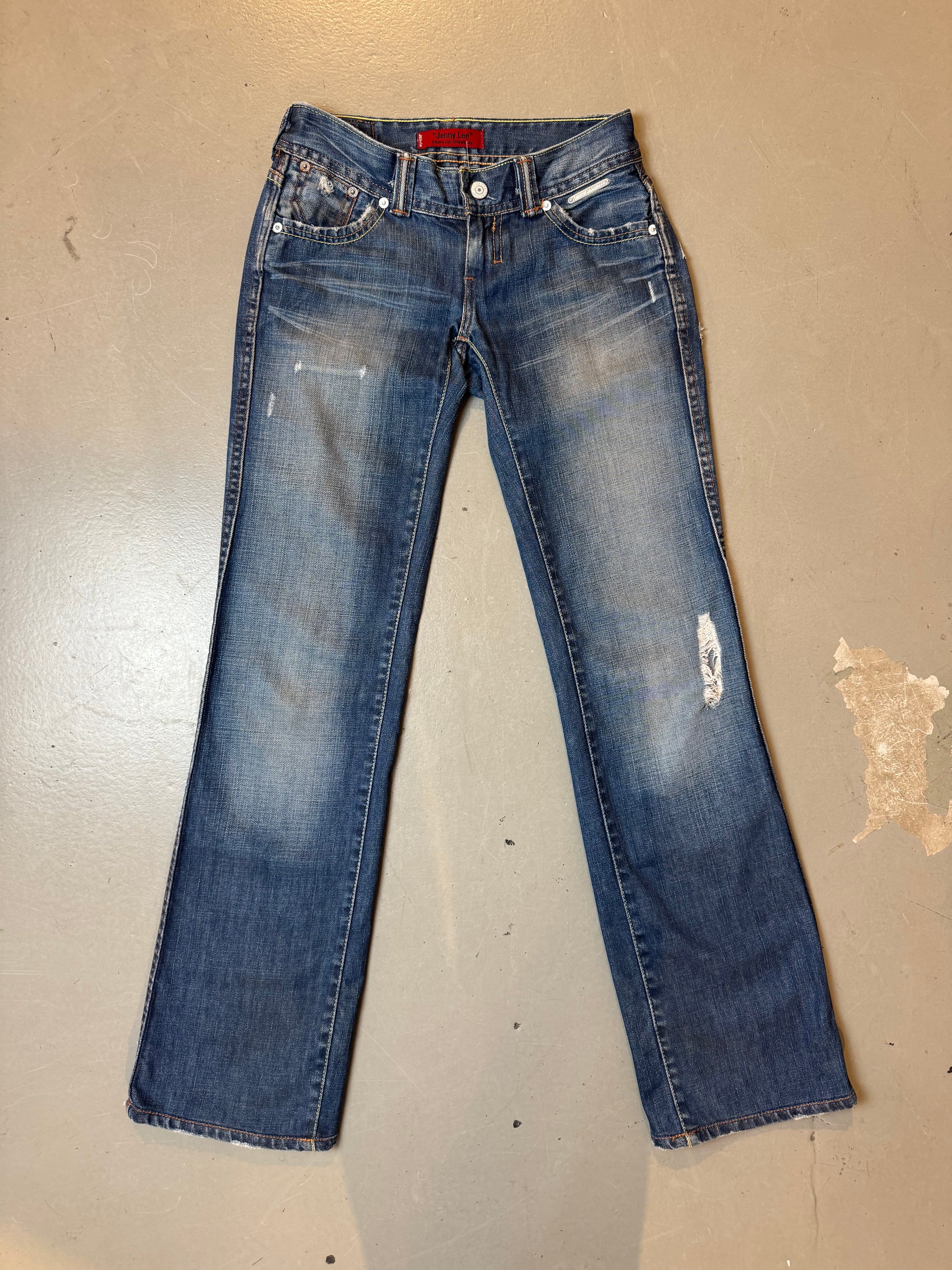 Vintage Blue Ripped Levis Denim XS/S