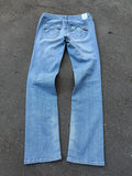 Y2K Laguna Beach „Hermosa Beach“ Light Blue Mid Waist Denim für Damen. Y2K 2000s Fashion