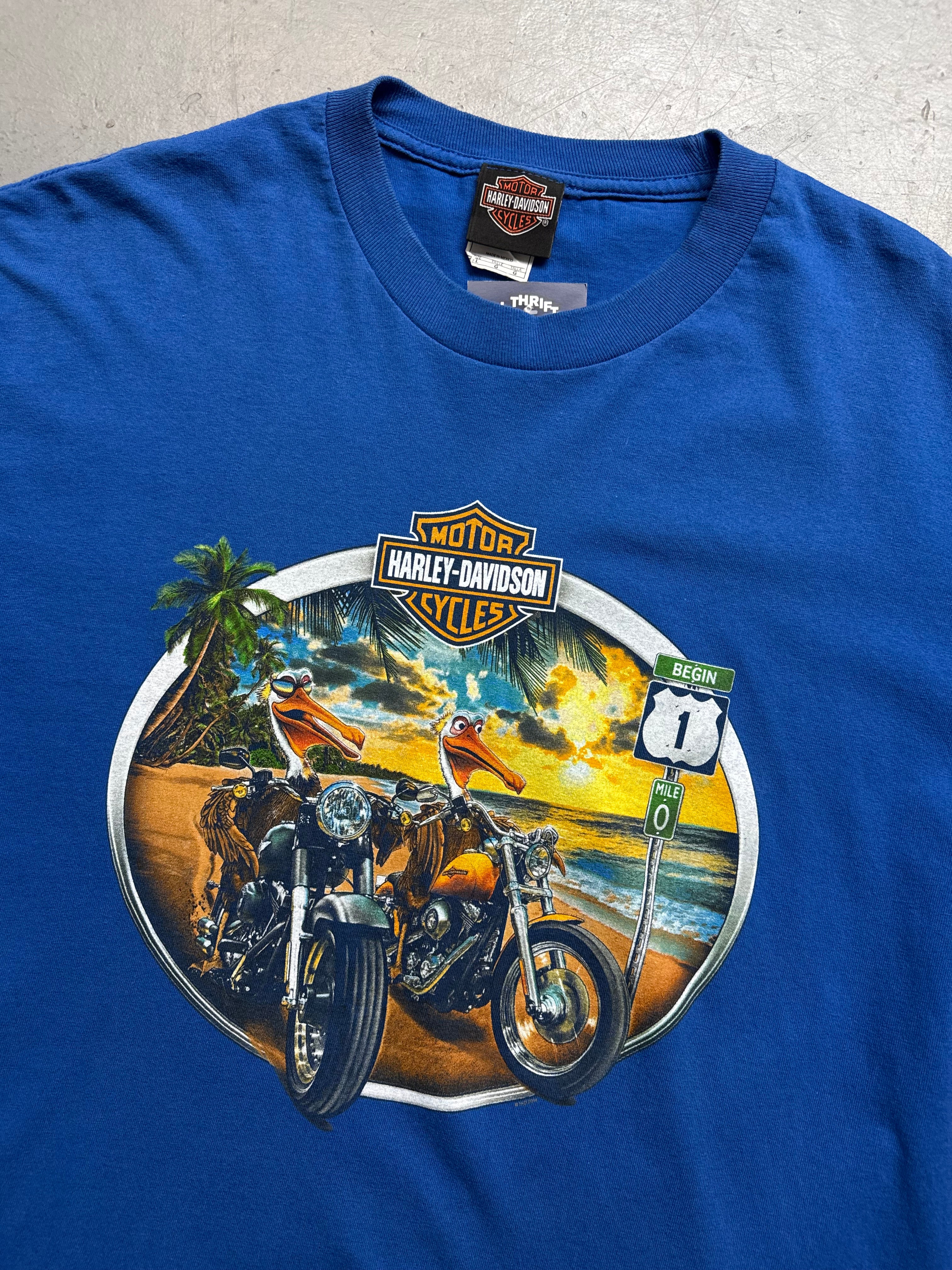 Vintage Harley Davidson Printed T-Shirt for men’s. Y2K Second Hand 2000s Fashion 
