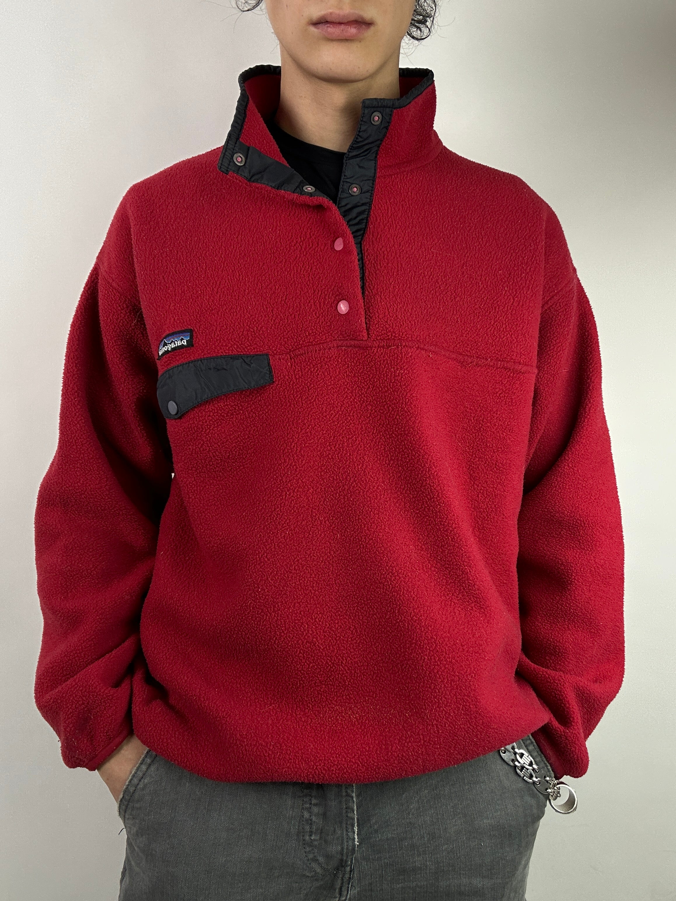 Vintage Patagonia Red Fleece Sweater L