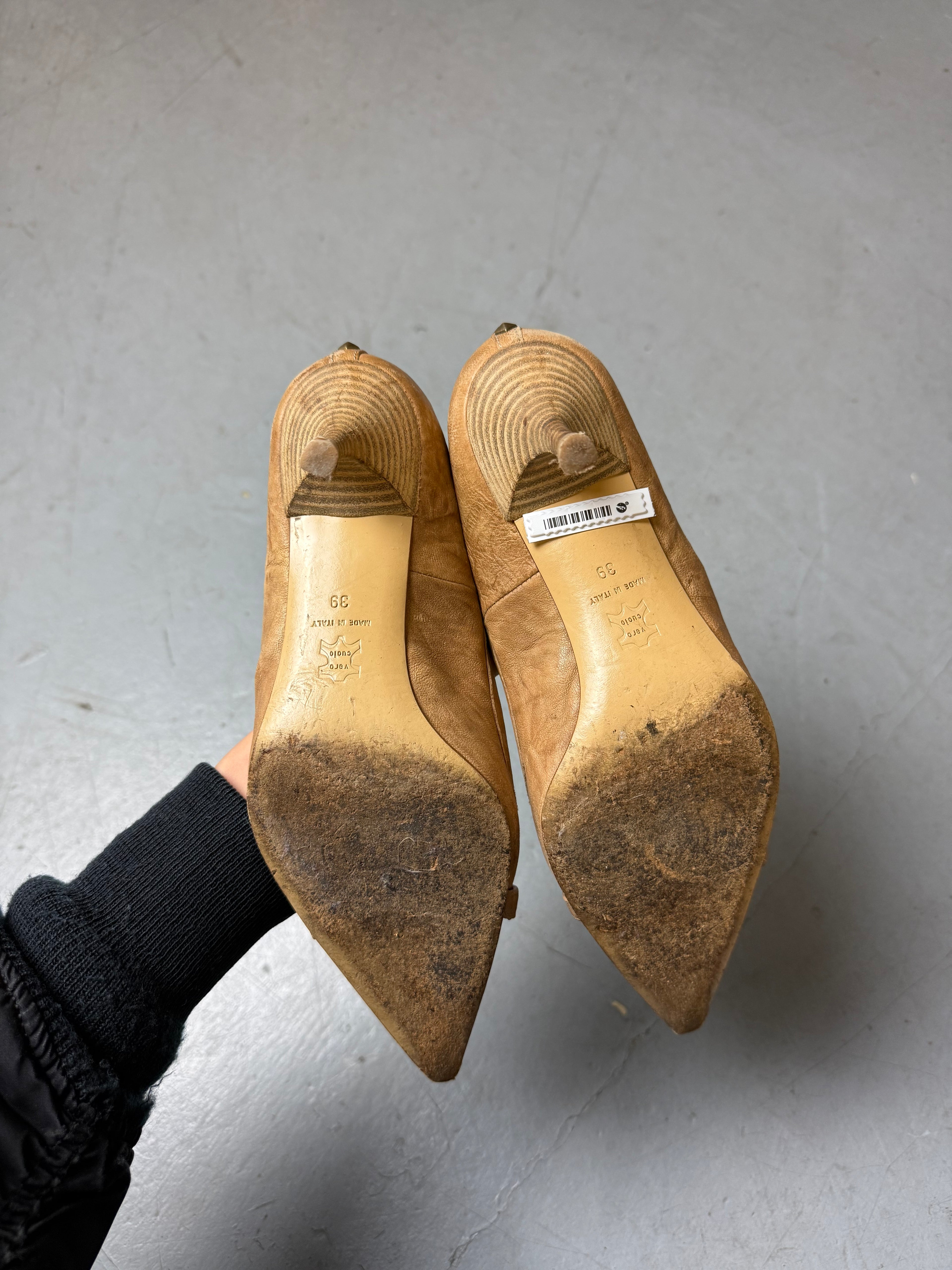 Vintage Cavalli braune heels kitten heels Y2K