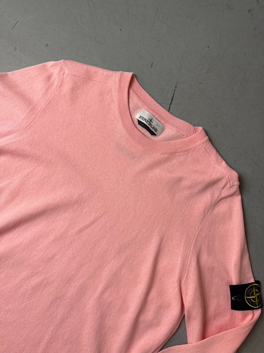 Vintage Stone Island Light Pink Knit Sweater M/L