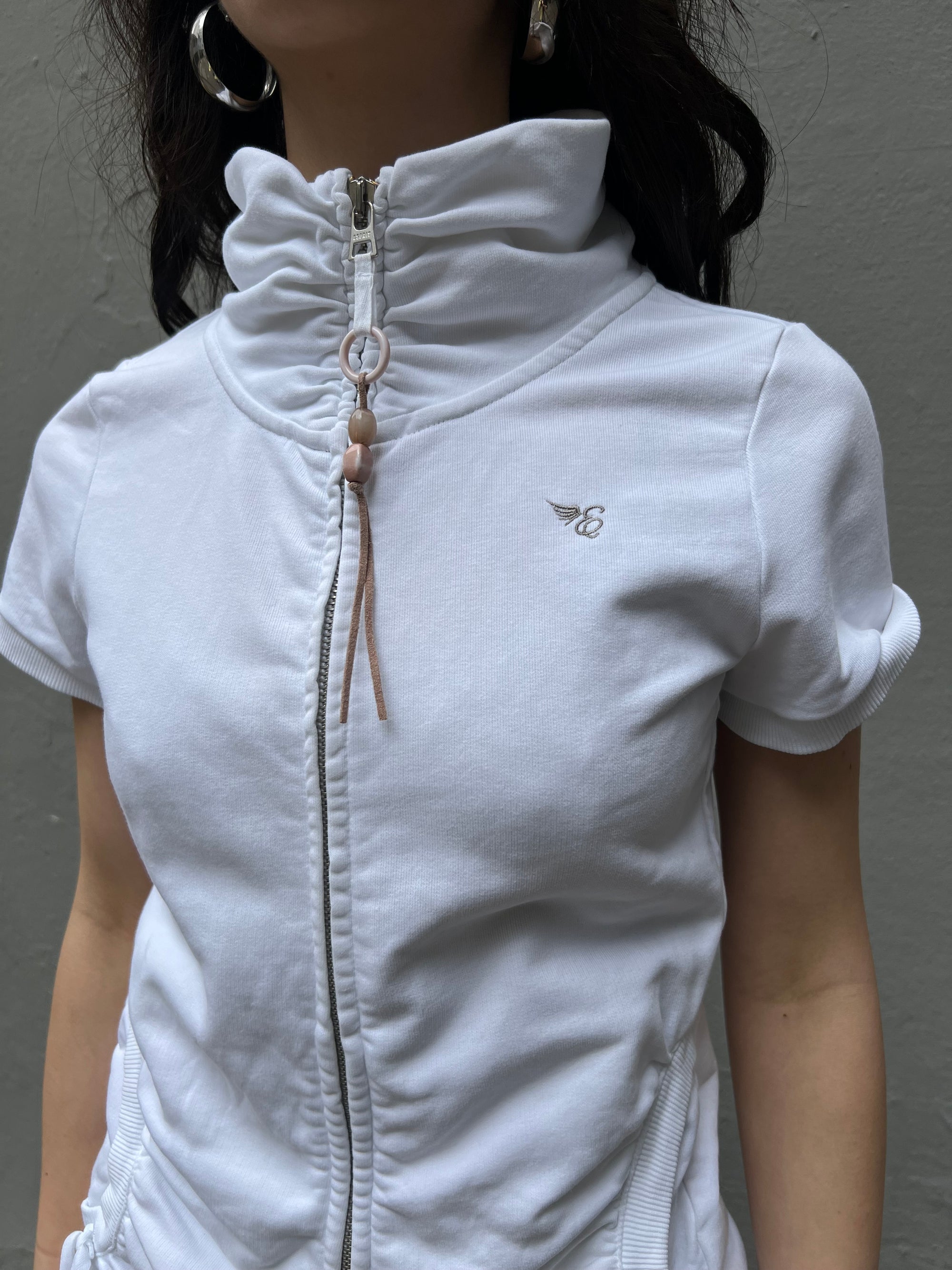 Vintage Short Sleeve Zipper XS/S