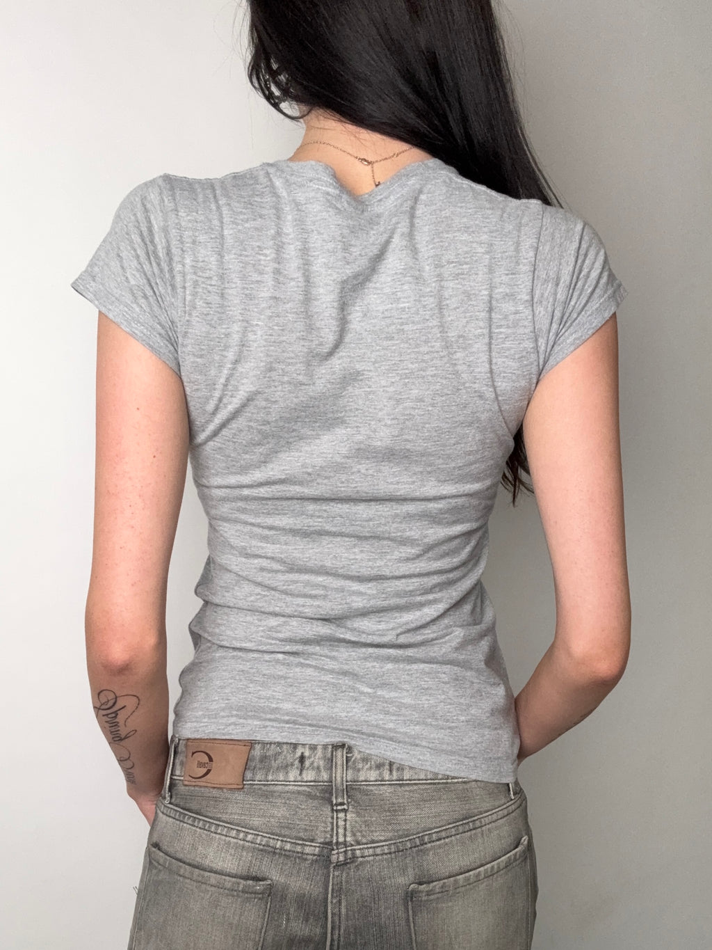 Tragebild von Vintage Berlin College T-Shirt S von hinten